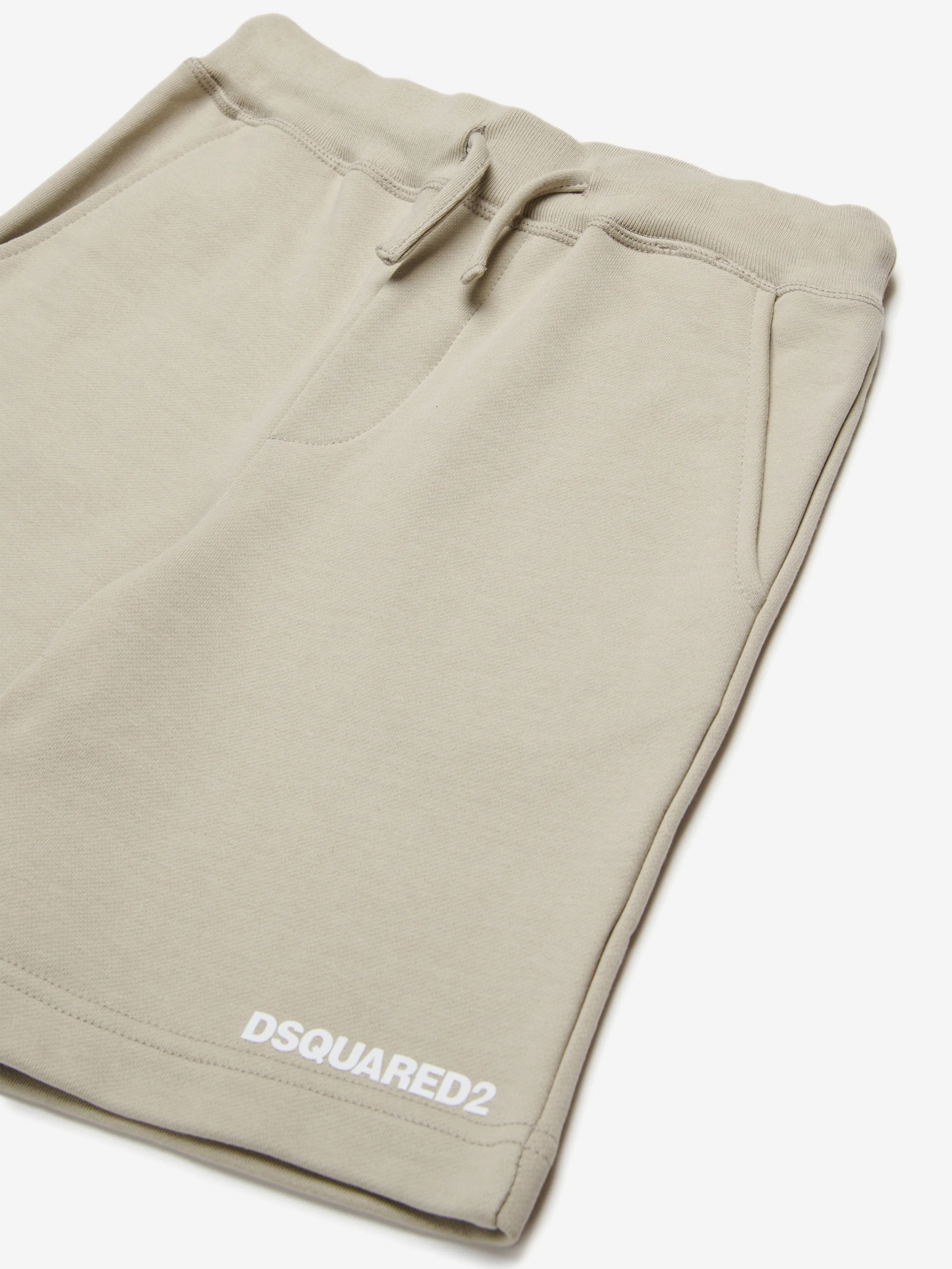 Kinder Logo Shorts in Beige