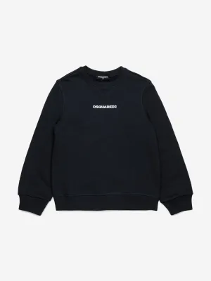 Kinder Logo Sweatshirt in Schwarz