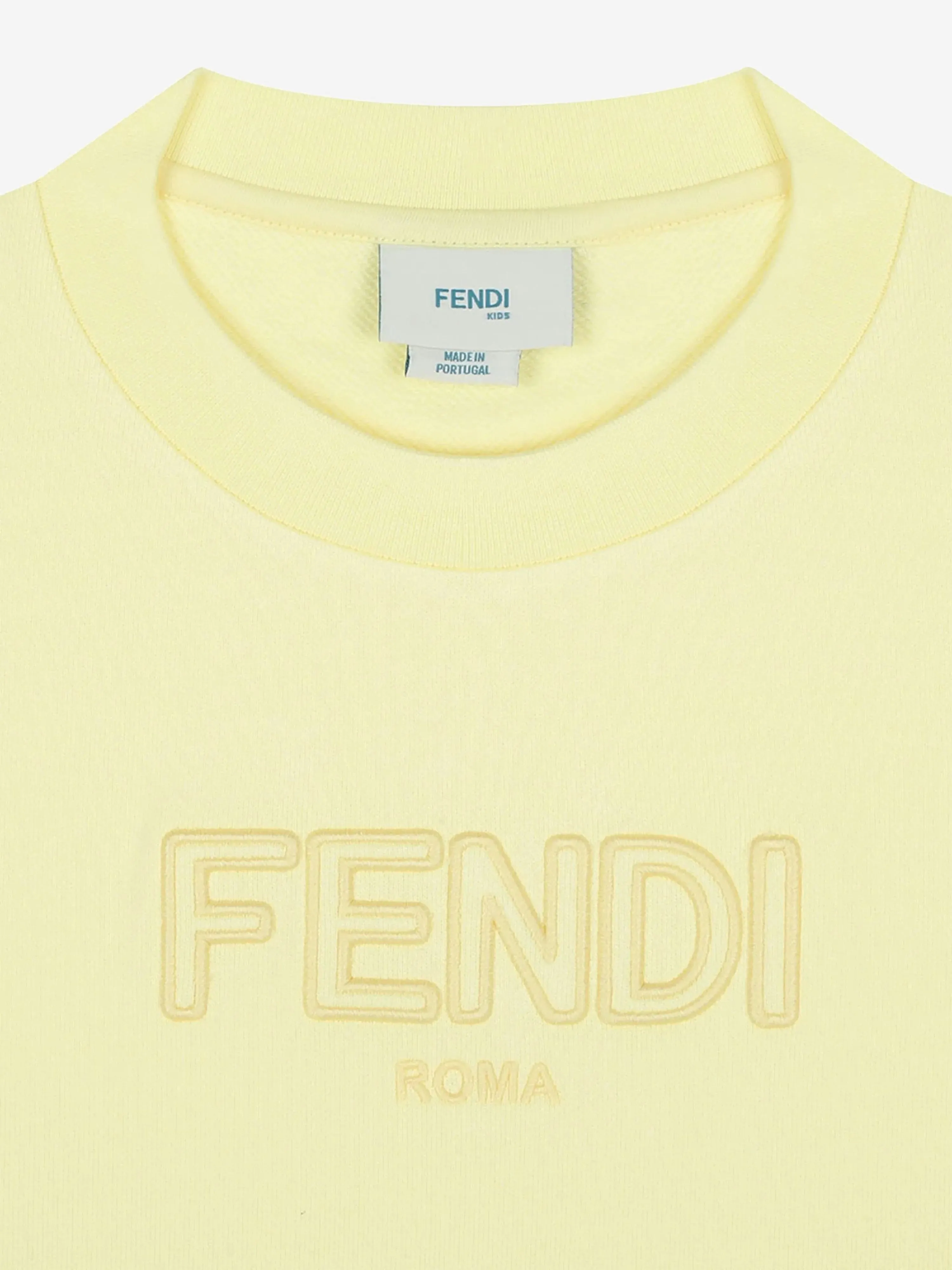 Kinder Logo Sweatshirt in Gelb