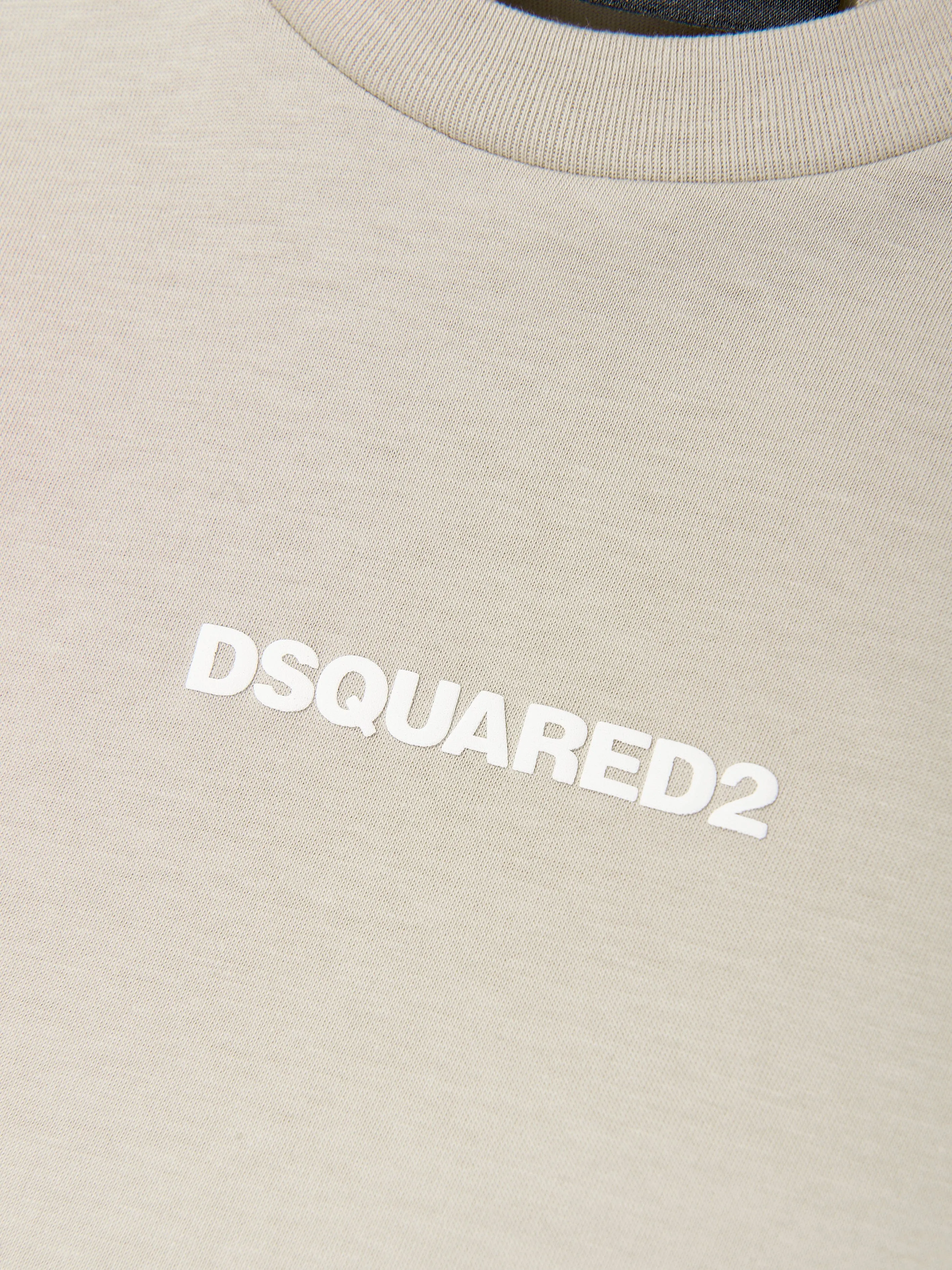 Kinder Logo T-Shirt in Beige