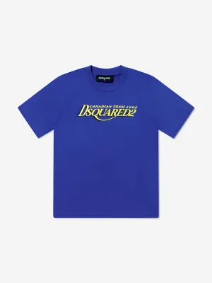 Blaues Logo-T-Shirt für Kinder