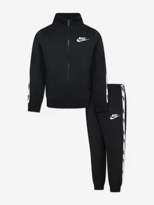 Kids Logo Tape Tracksuit in Schwarz