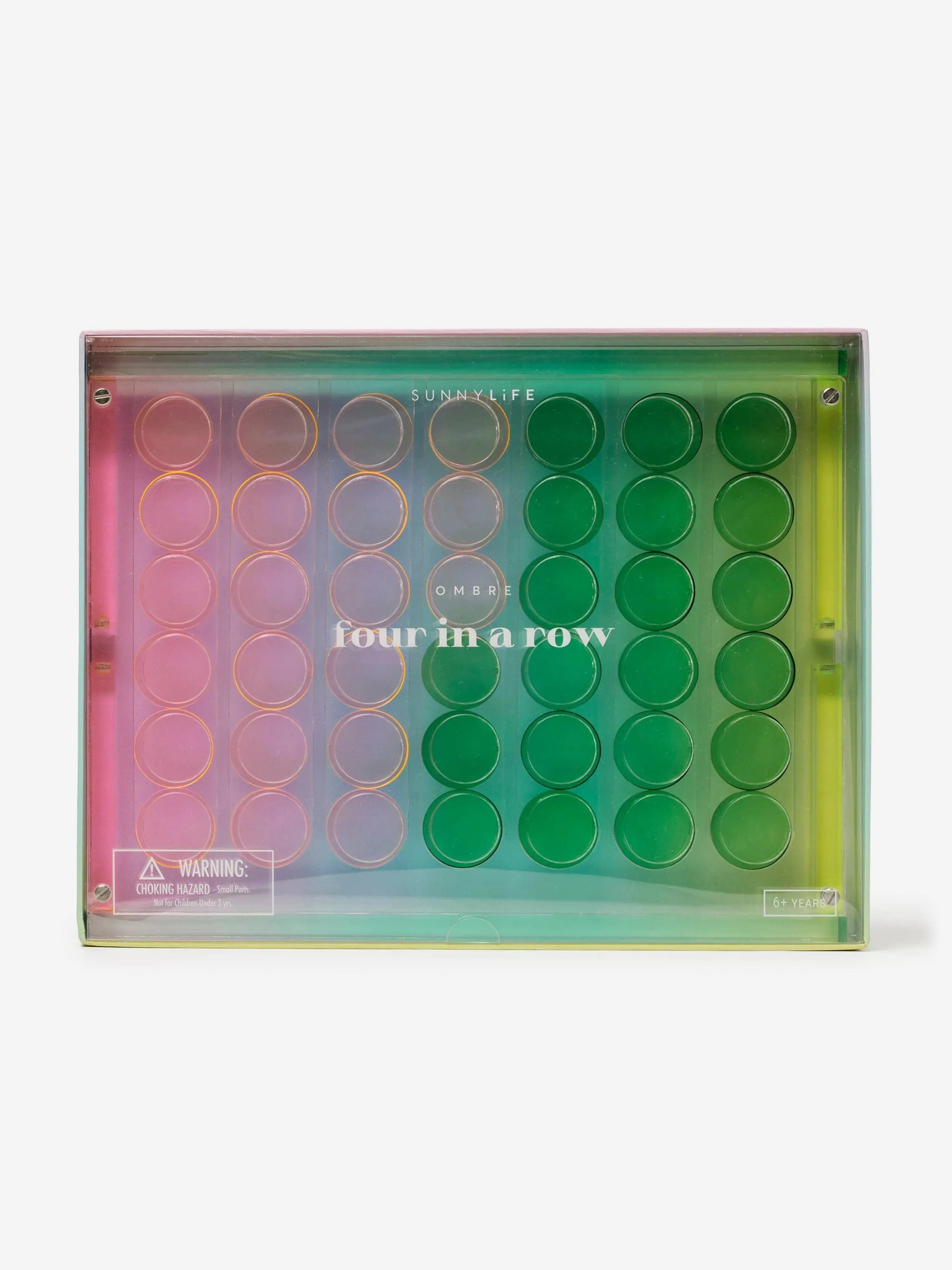 Kinder Lucite 4 in einer Reihe Ombré in Mehrfarben (29cm)