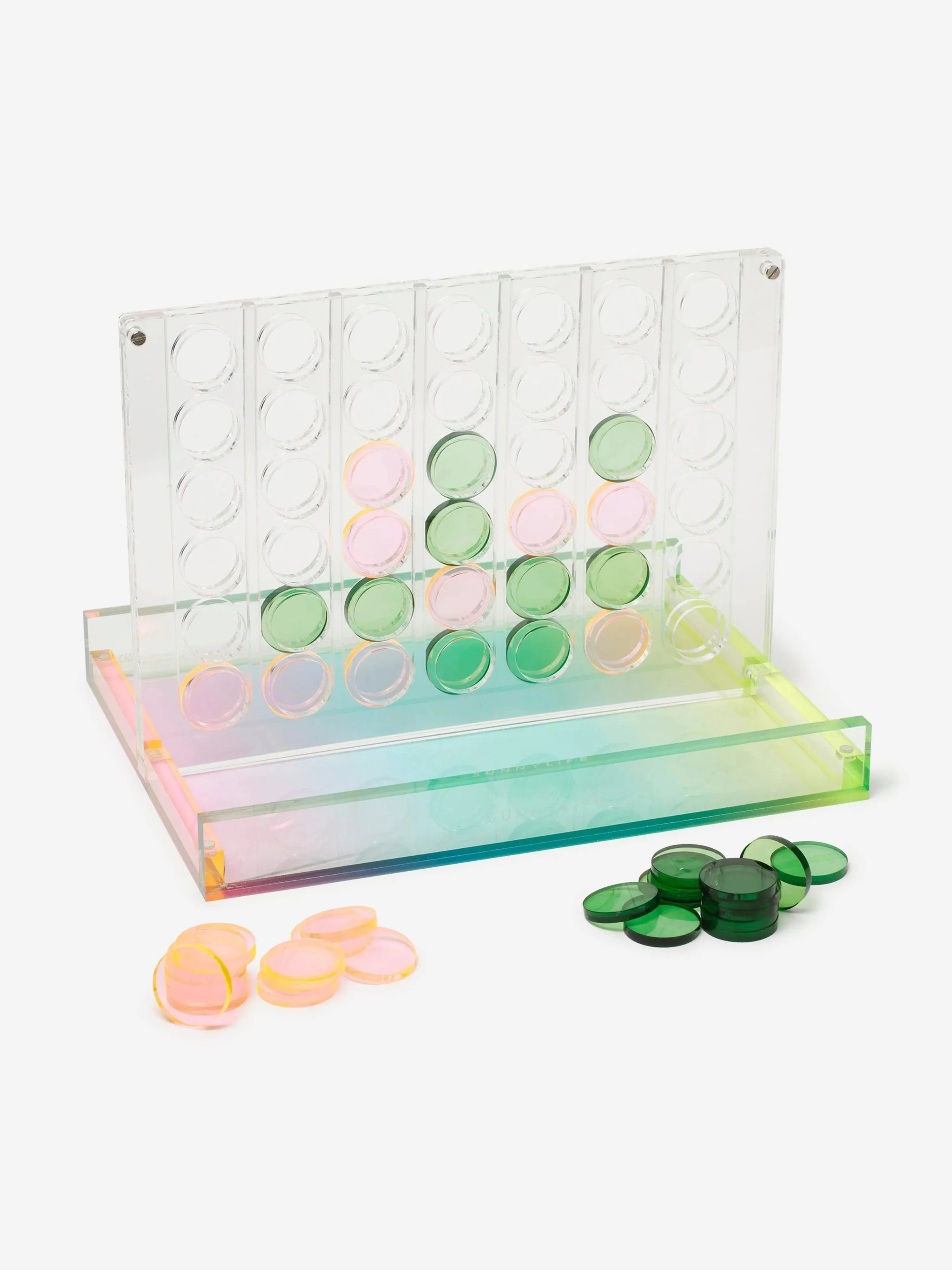 Kinder Lucite 4 in einer Reihe Ombré in Mehrfarben (29cm)