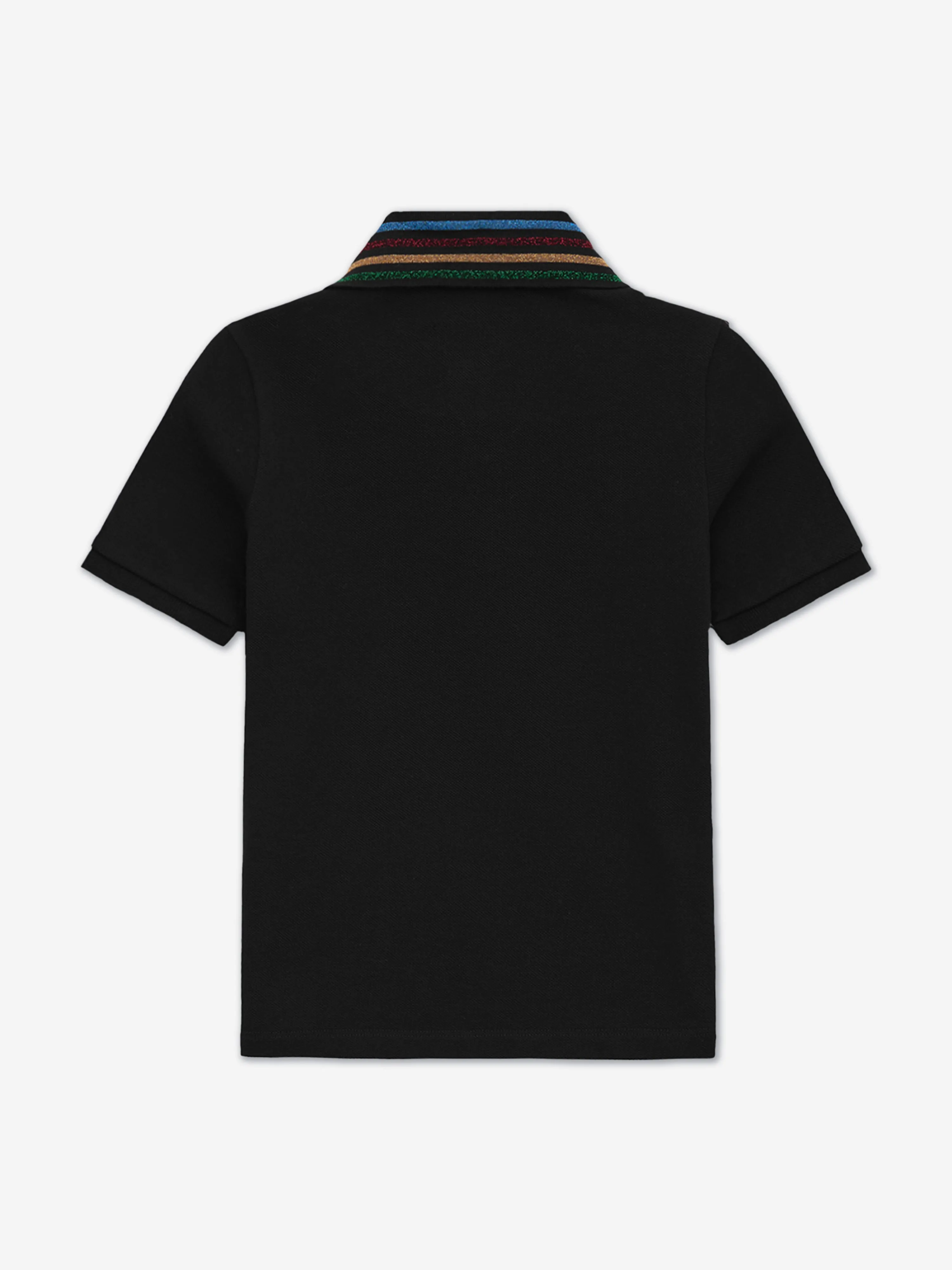 Kids MA Quad Scribble Polo-Shirt in Schwarz