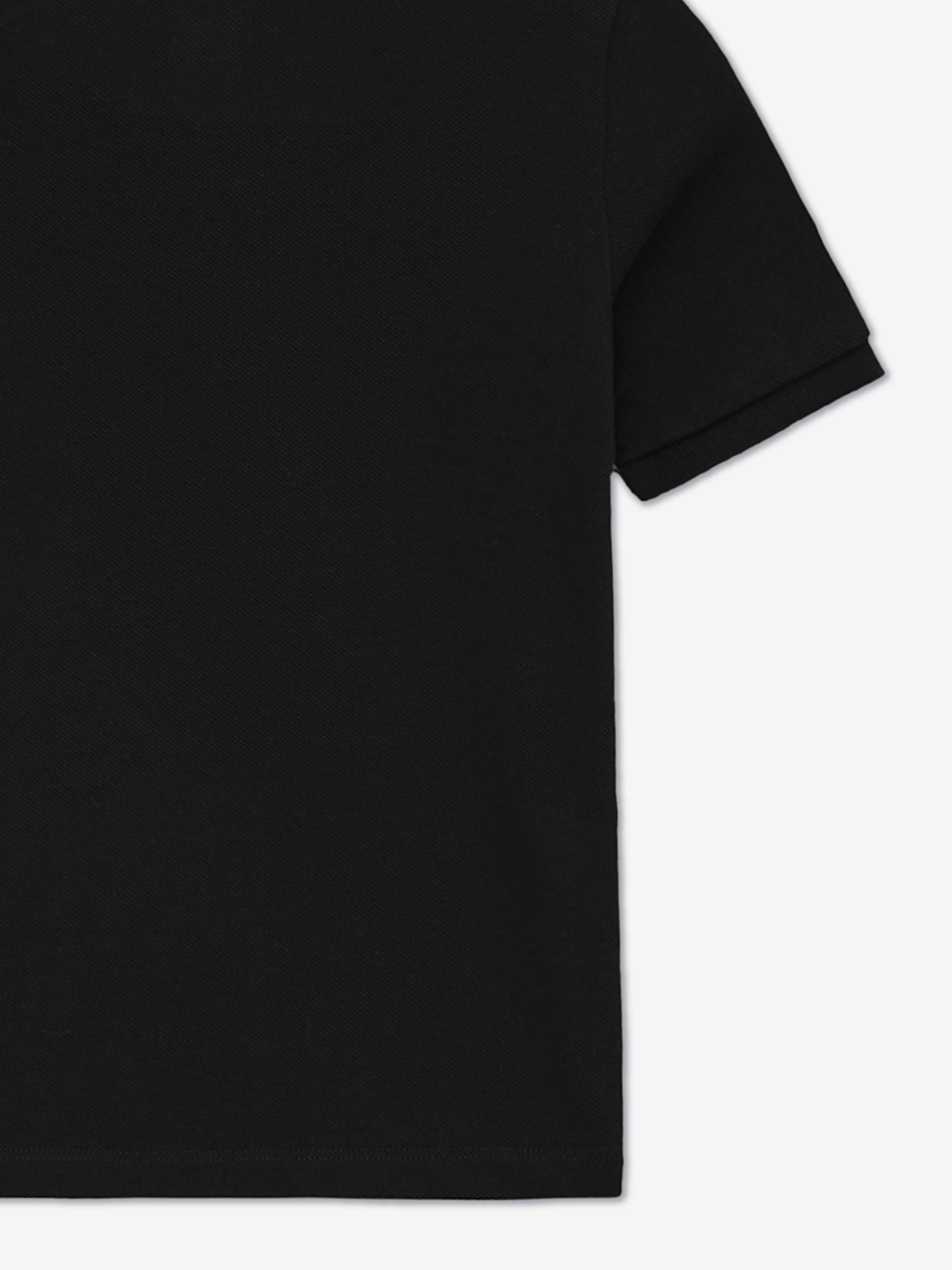 Kids MA Quad Scribble Polo-Shirt in Schwarz