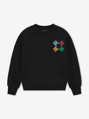 Kids MA Quad Scribble Sweatshirt in Schwarz