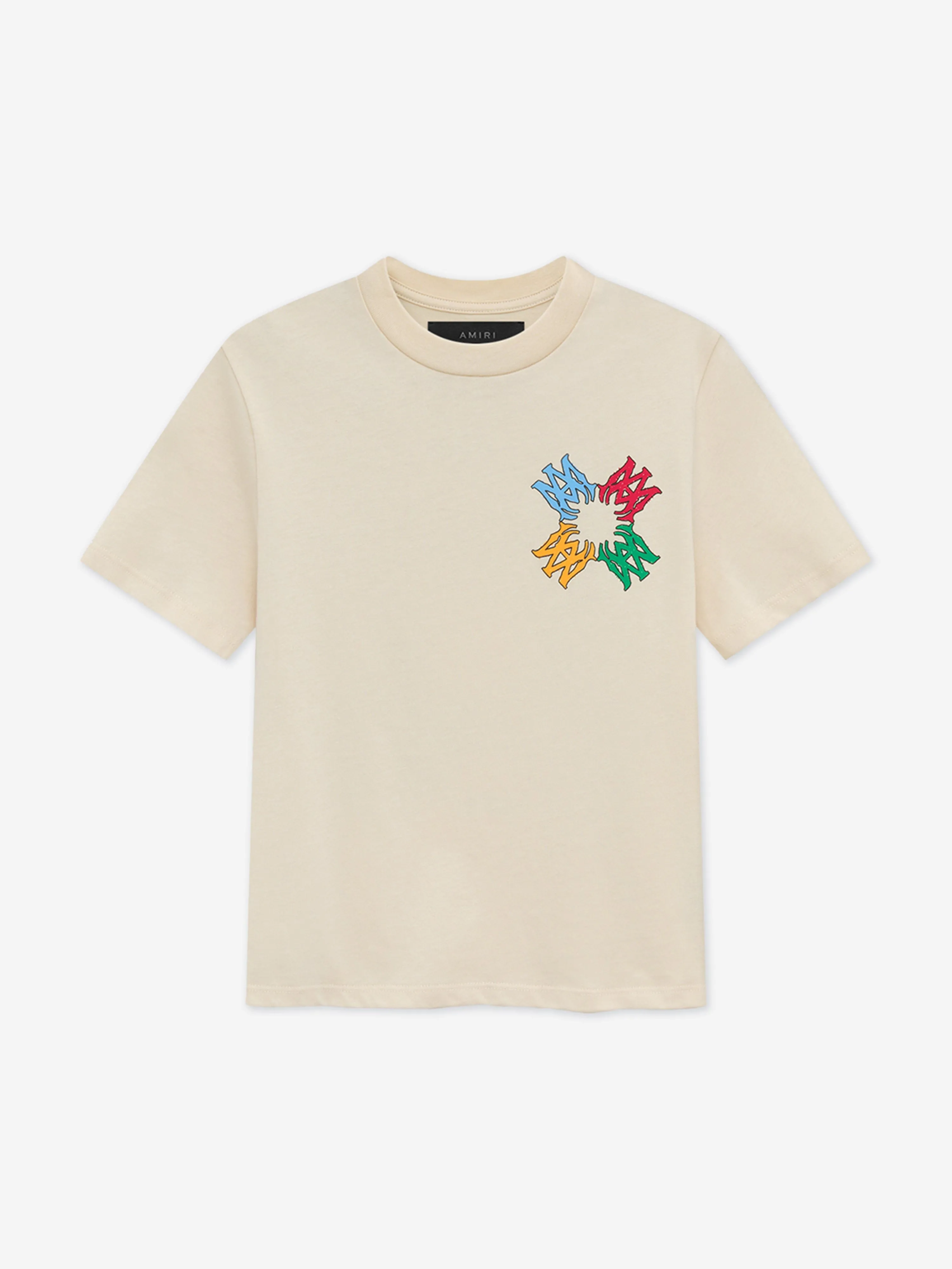 Kids MA Quad Scribble T-Shirt in Elfenbein