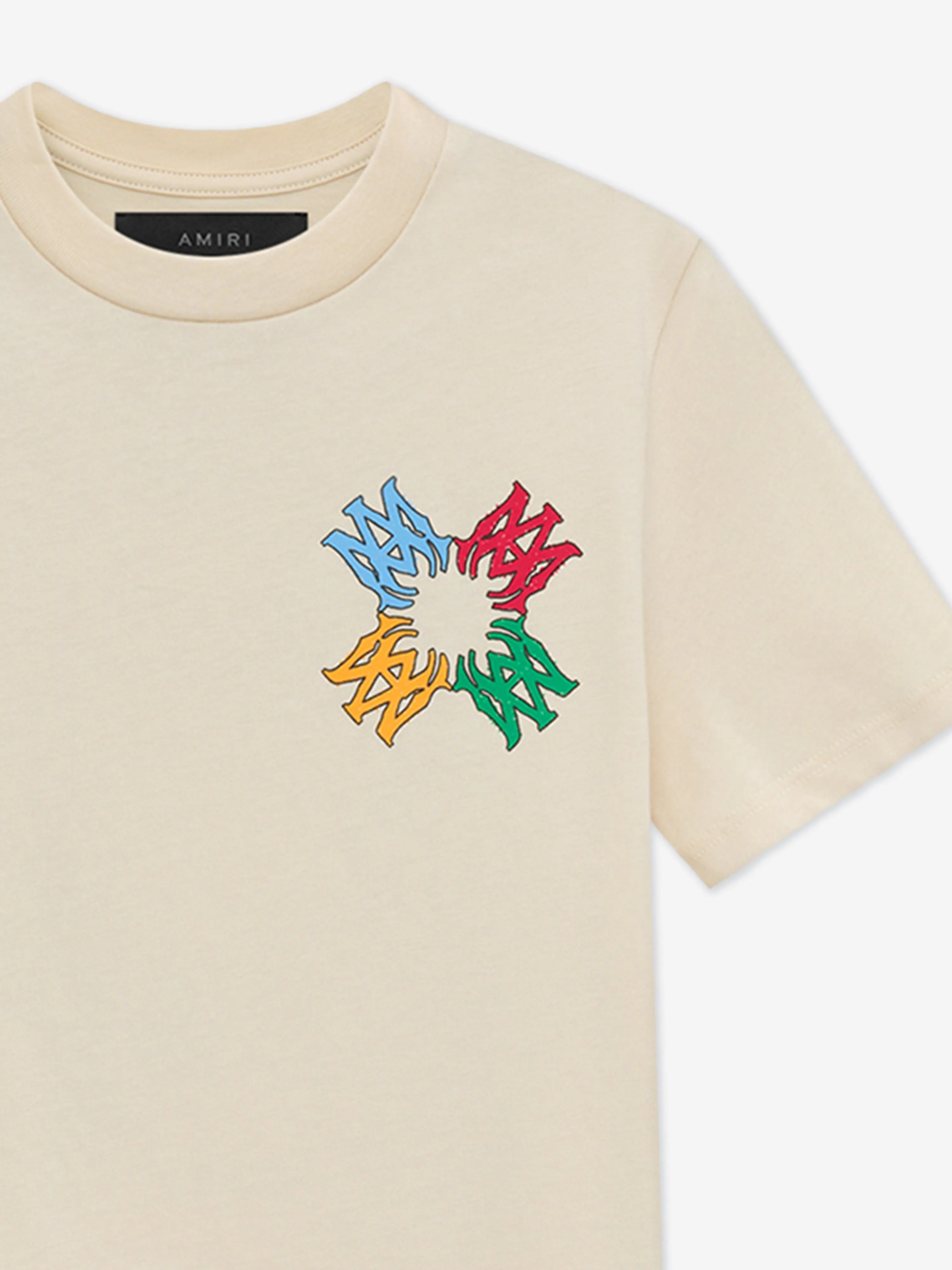 Kids MA Quad Scribble T-Shirt in Elfenbein