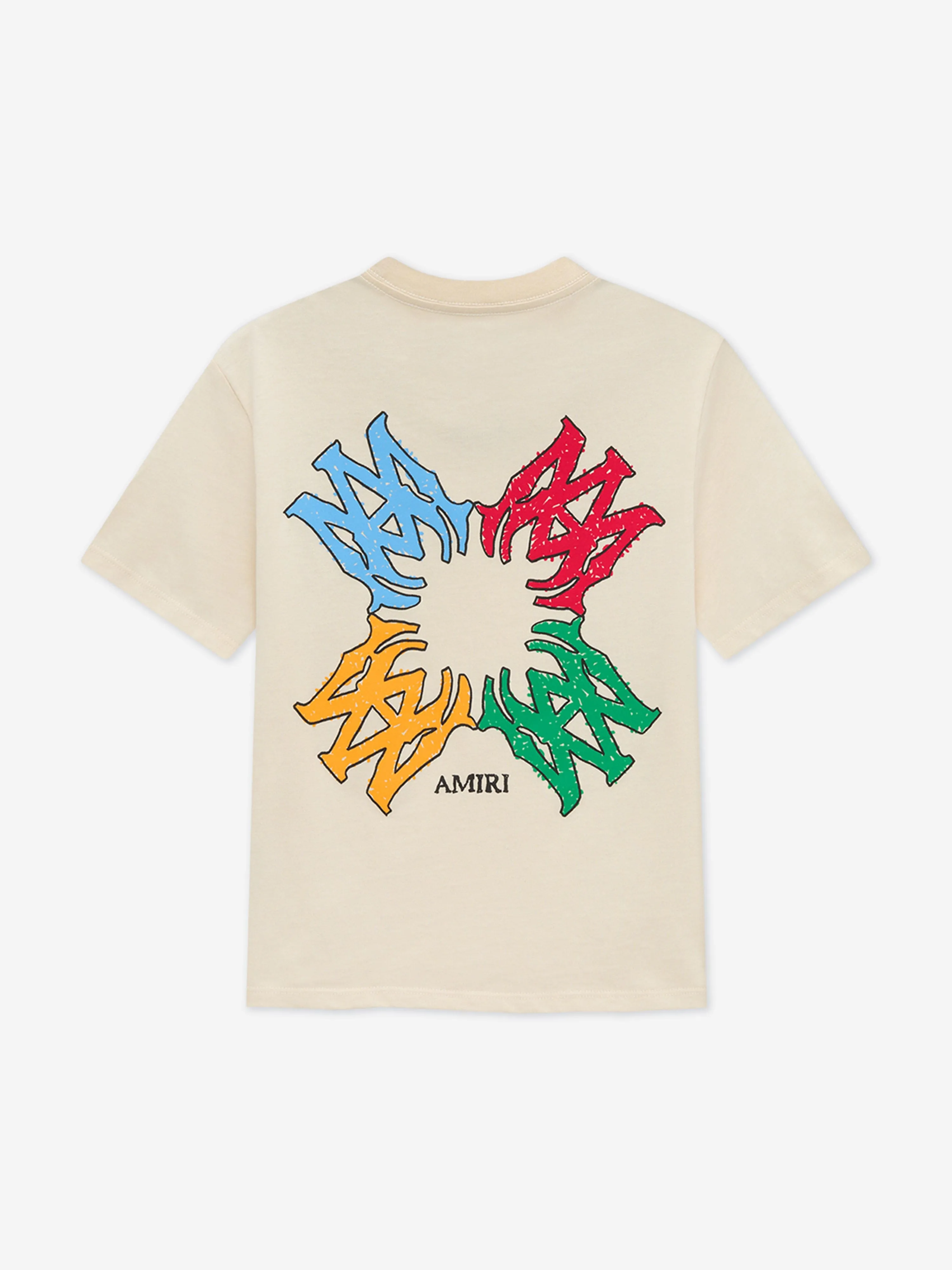 Kids MA Quad Scribble T-Shirt in Elfenbein