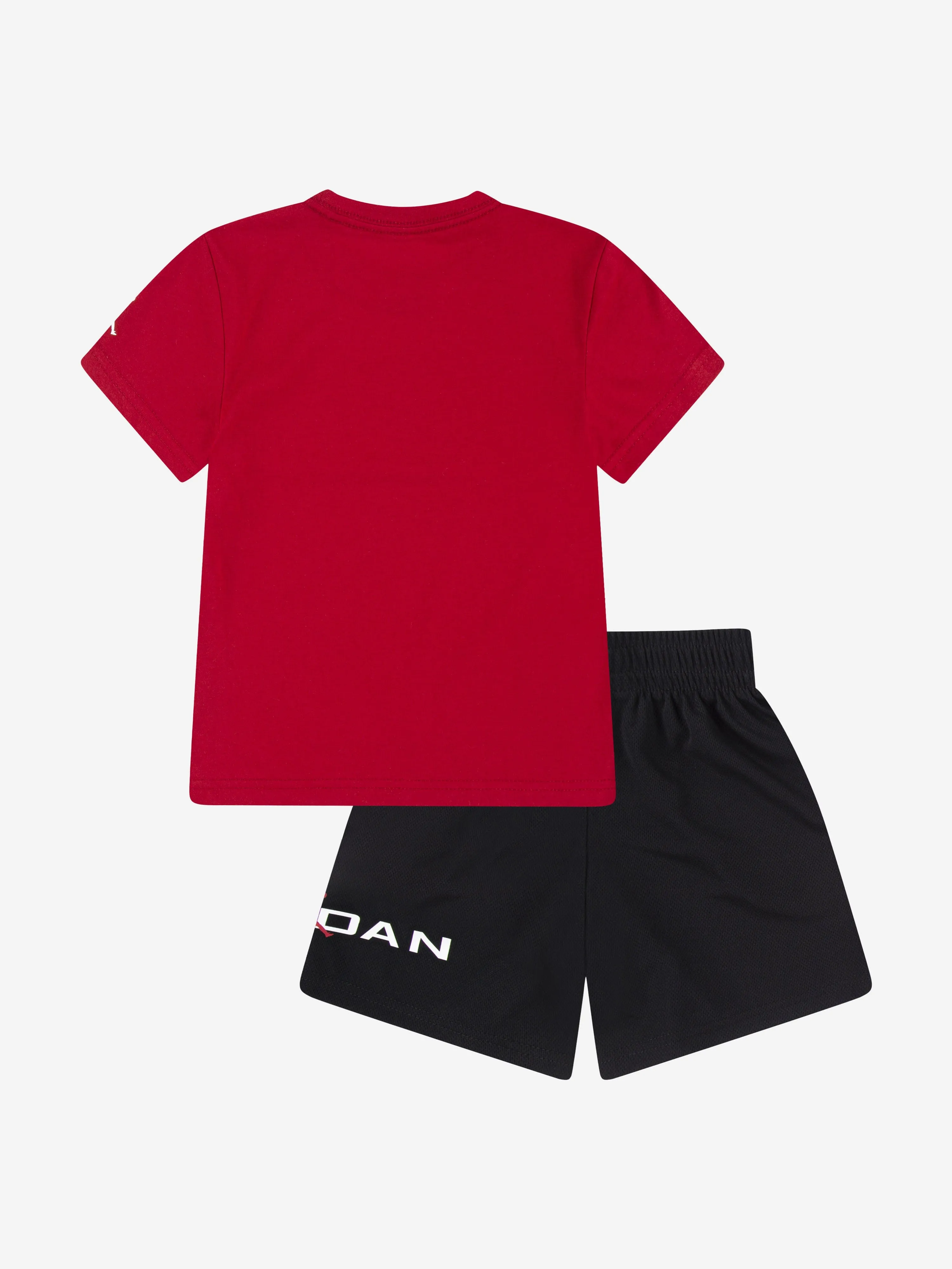 Kids MJ Basis Mesh Kurzarm-Set in Schwarz