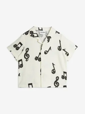 Kids Note AOP Musselin Short in Weiß