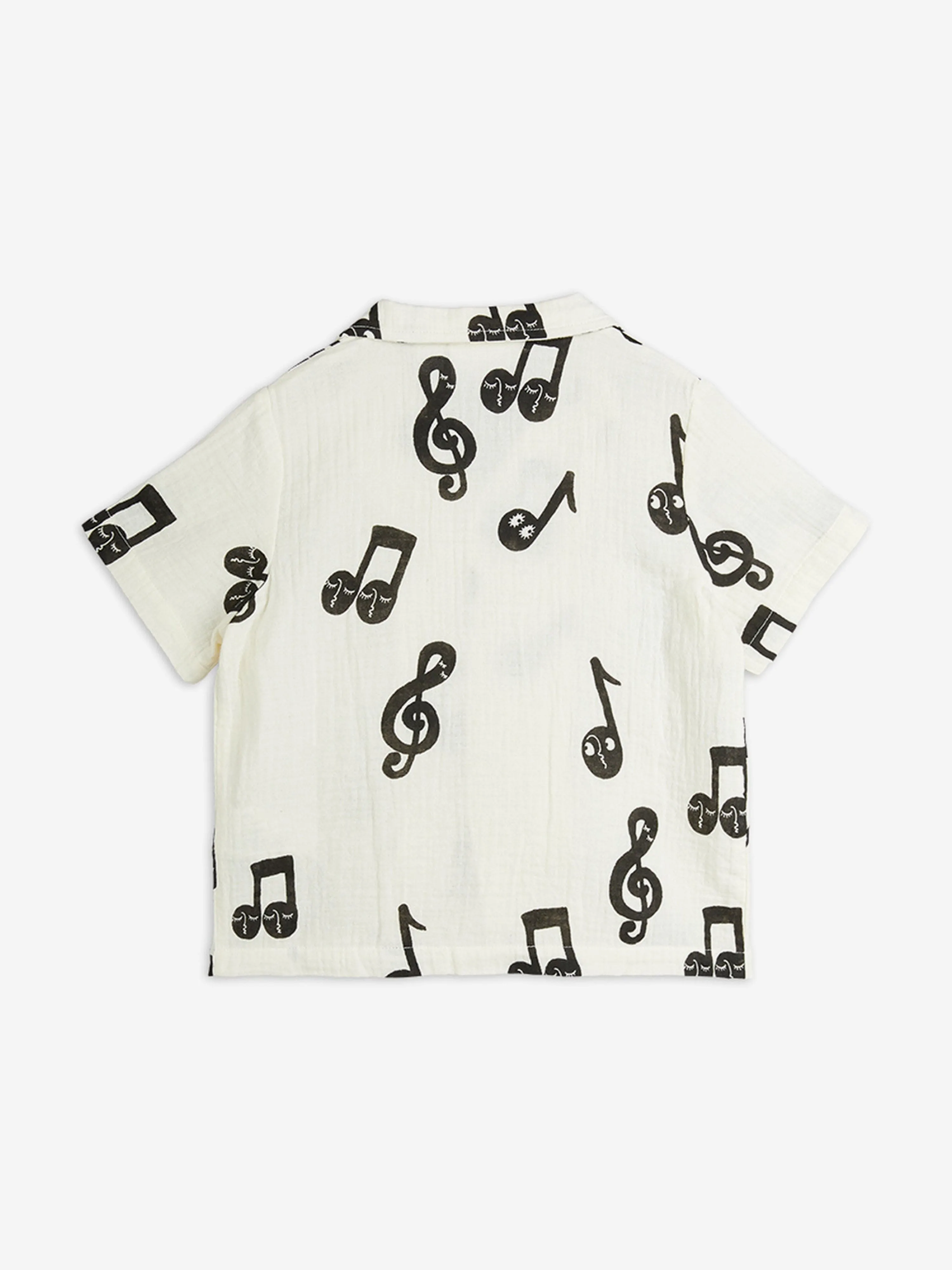 Kids Note AOP Musselin Short in Weiß