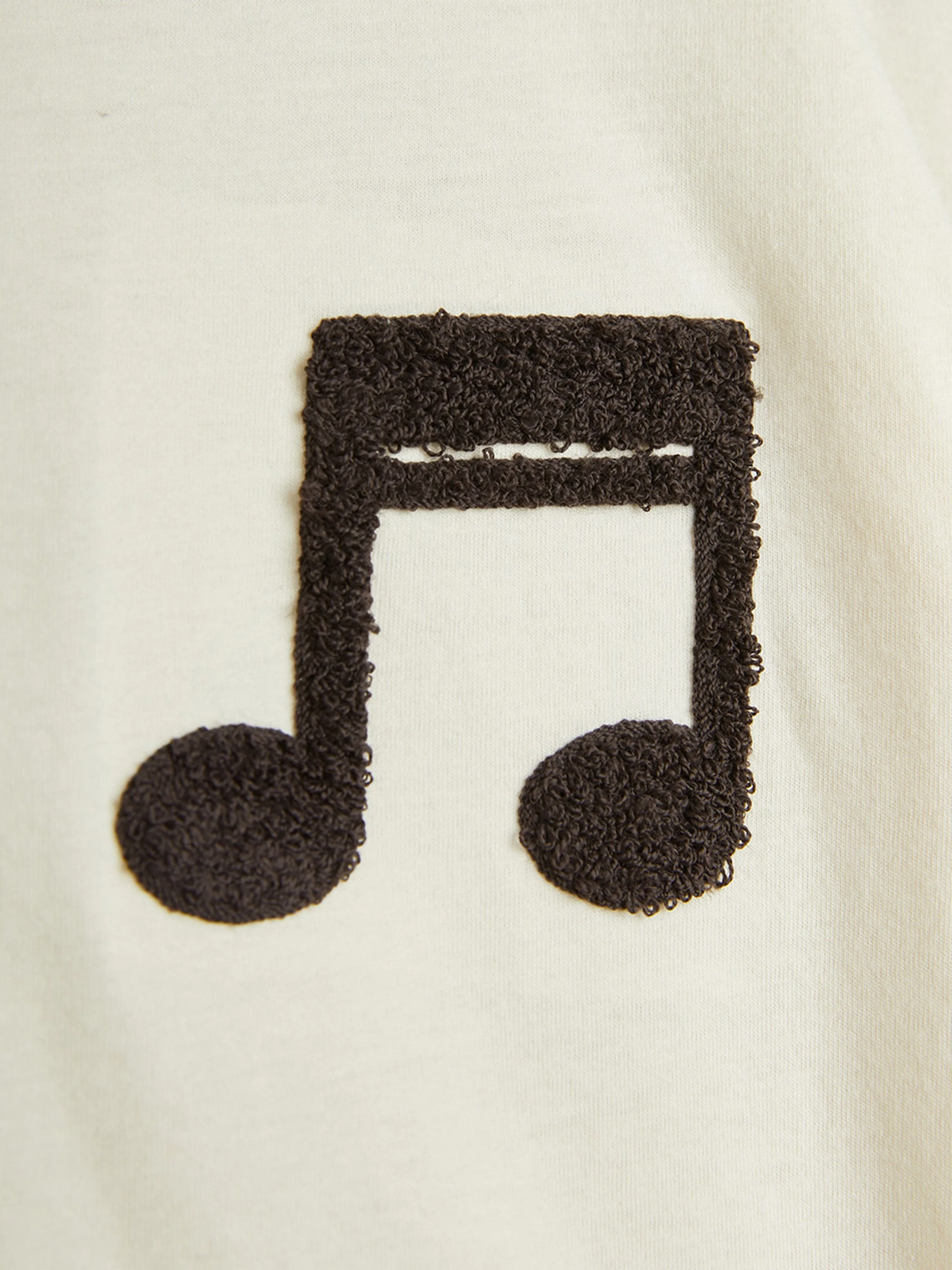 Kids Note Chenille T-Shirt in Elfenbein