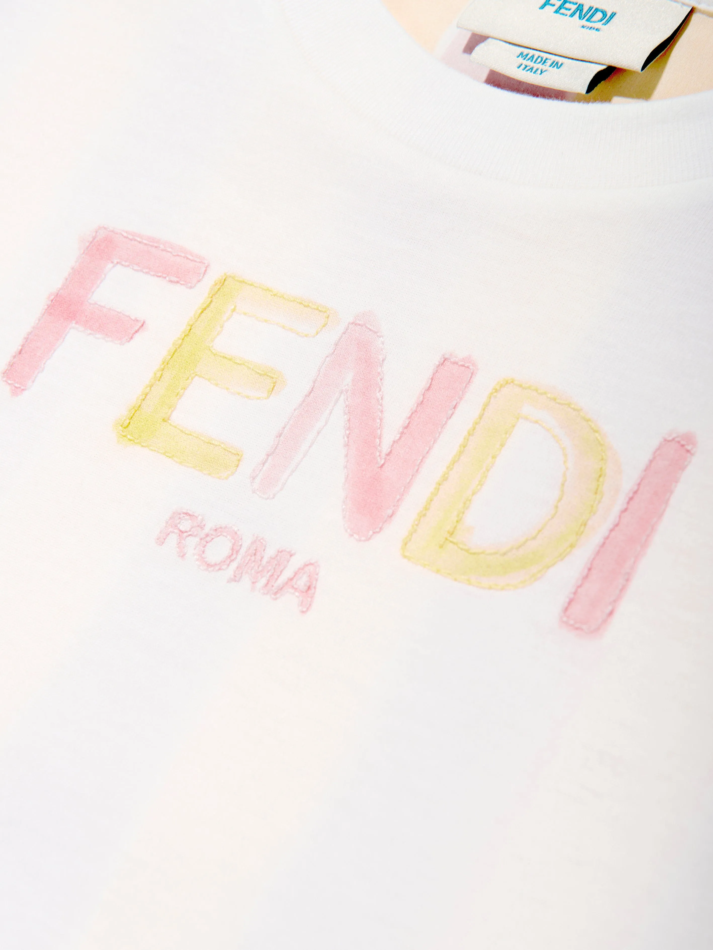 Kinder Pequin Print T-Shirt in Gelb