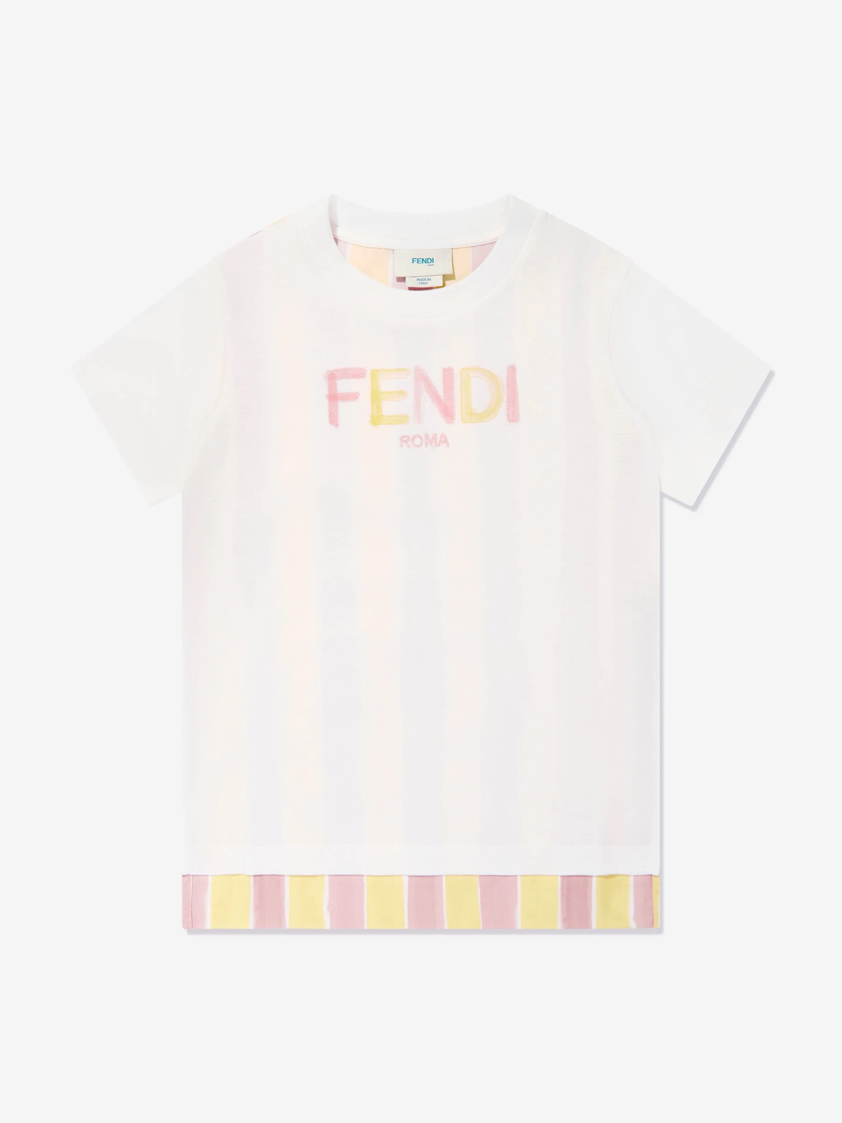 Kinder Pequin Print T-Shirt in Gelb