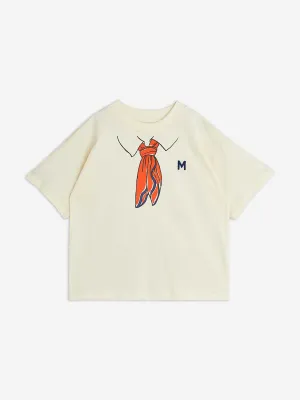 Kinder-Schal-Print T-Shirt in Weiß