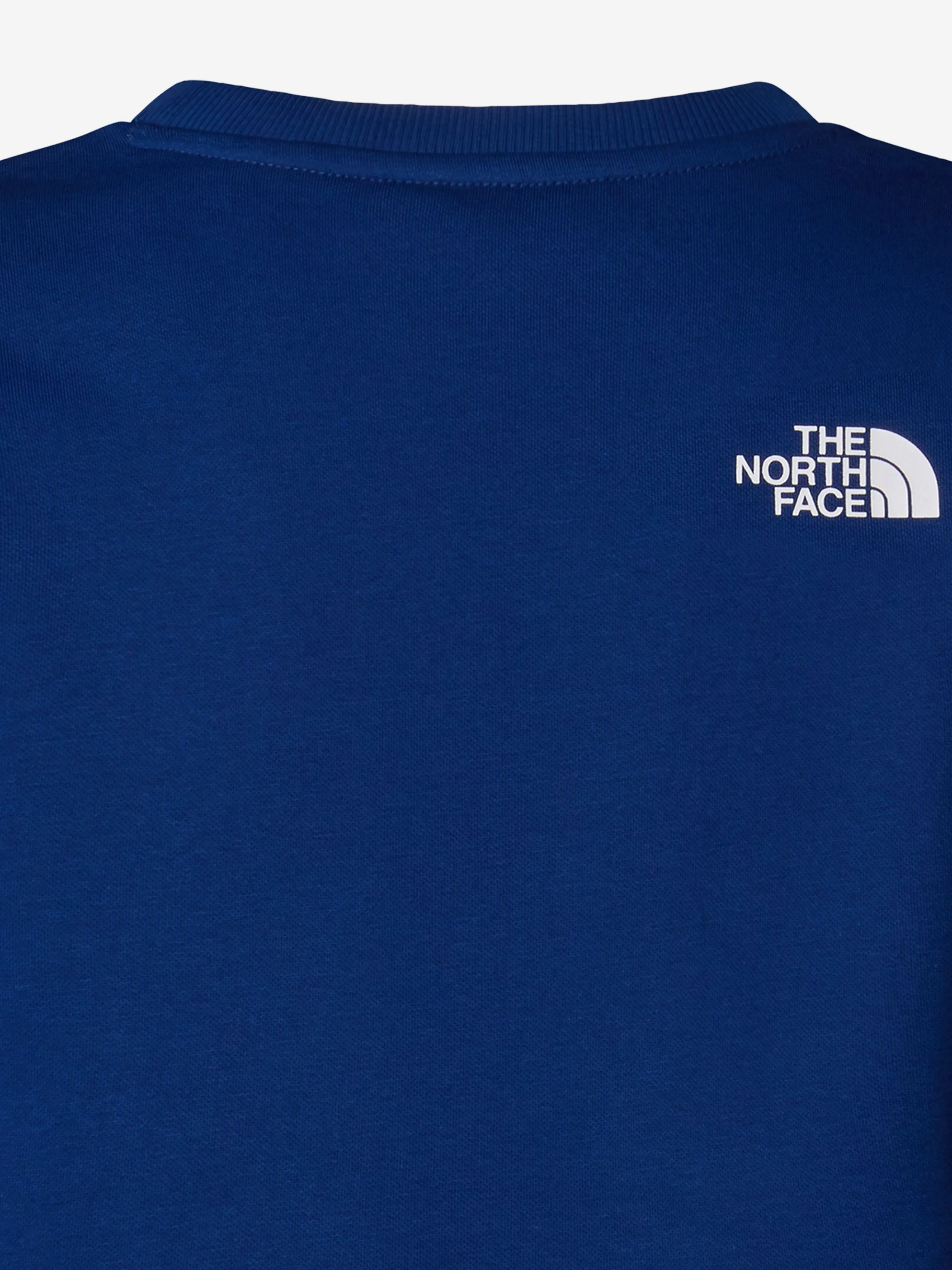 Einfaches Sweatshirt mit Rundhalsausschnitt für Kinder in Blau
