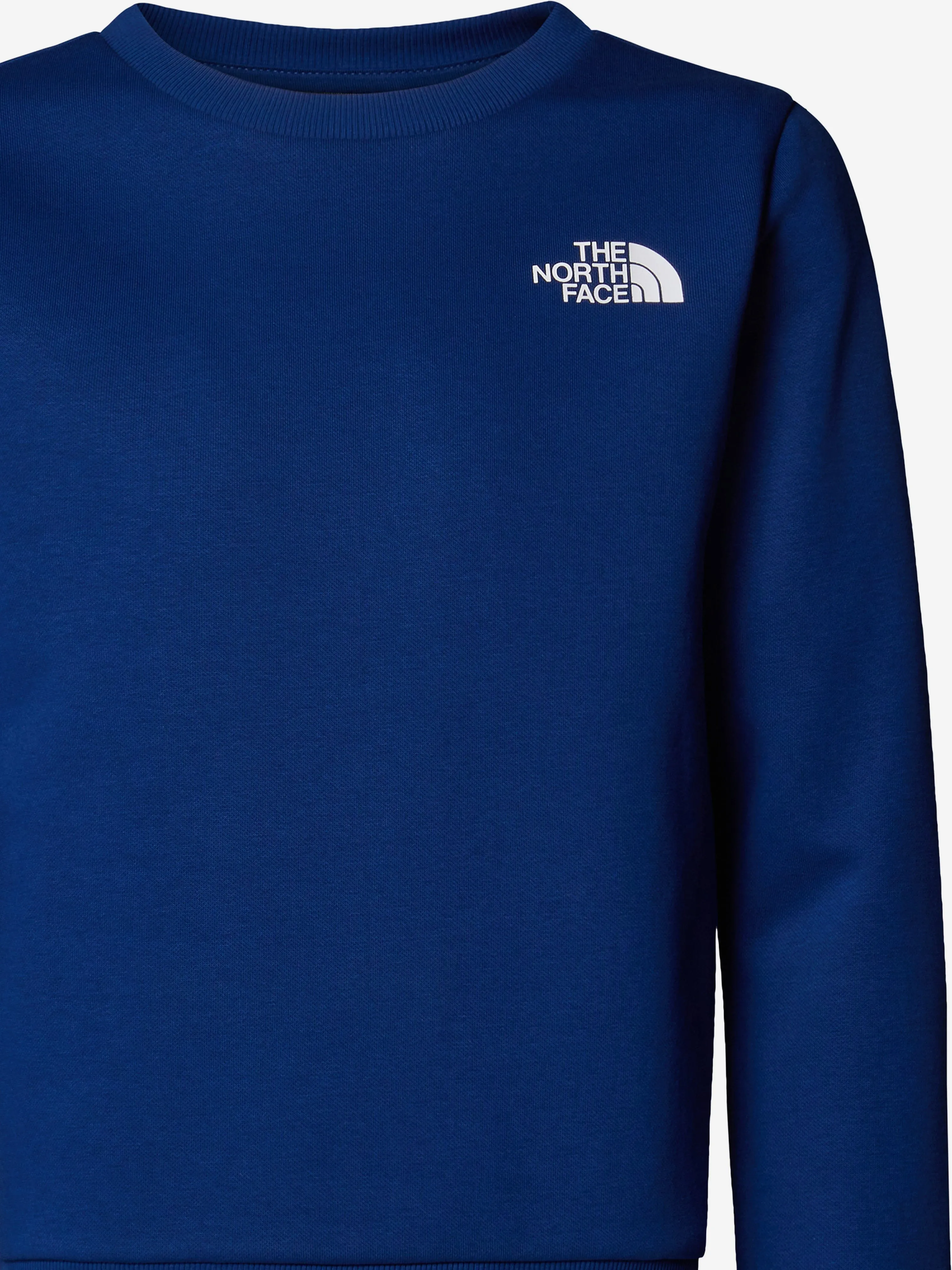 Einfaches Sweatshirt mit Rundhalsausschnitt für Kinder in Blau