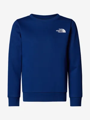 Einfaches Sweatshirt mit Rundhalsausschnitt für Kinder in Blau