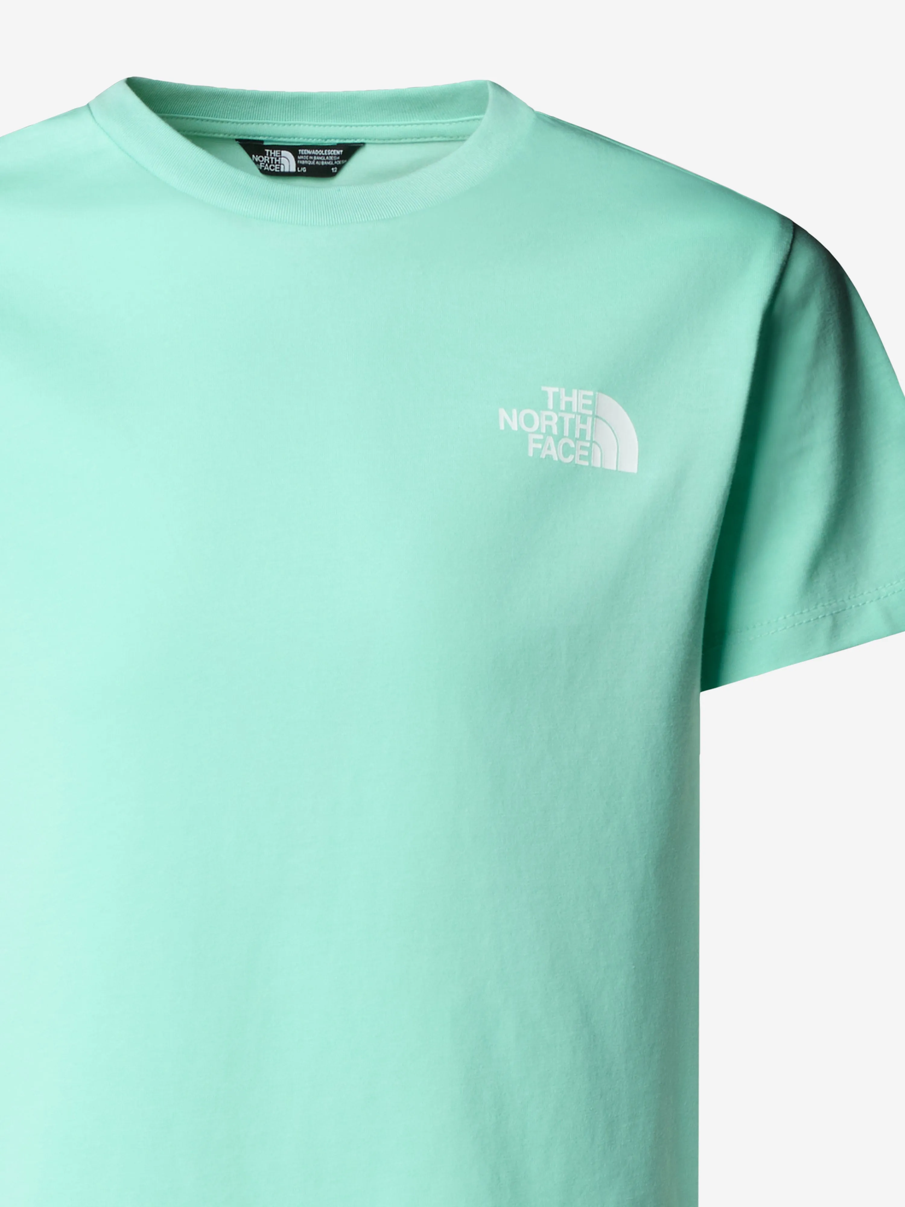 Einfaches Kinder-T-Shirt mit Rundhalsausschnitt in Grün