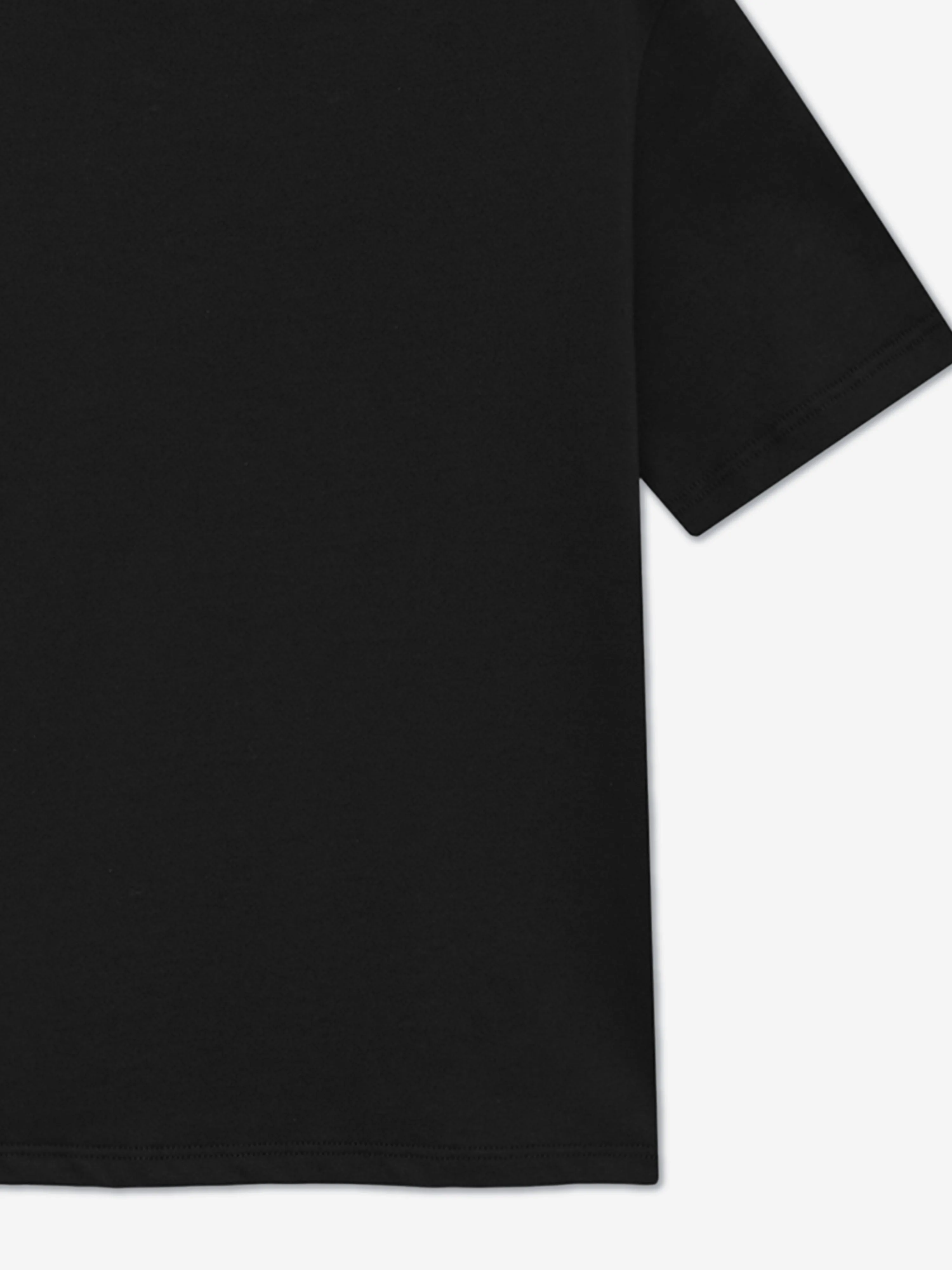 Kinder T-Shirt mit versetzten Pailletten in Schwarz
