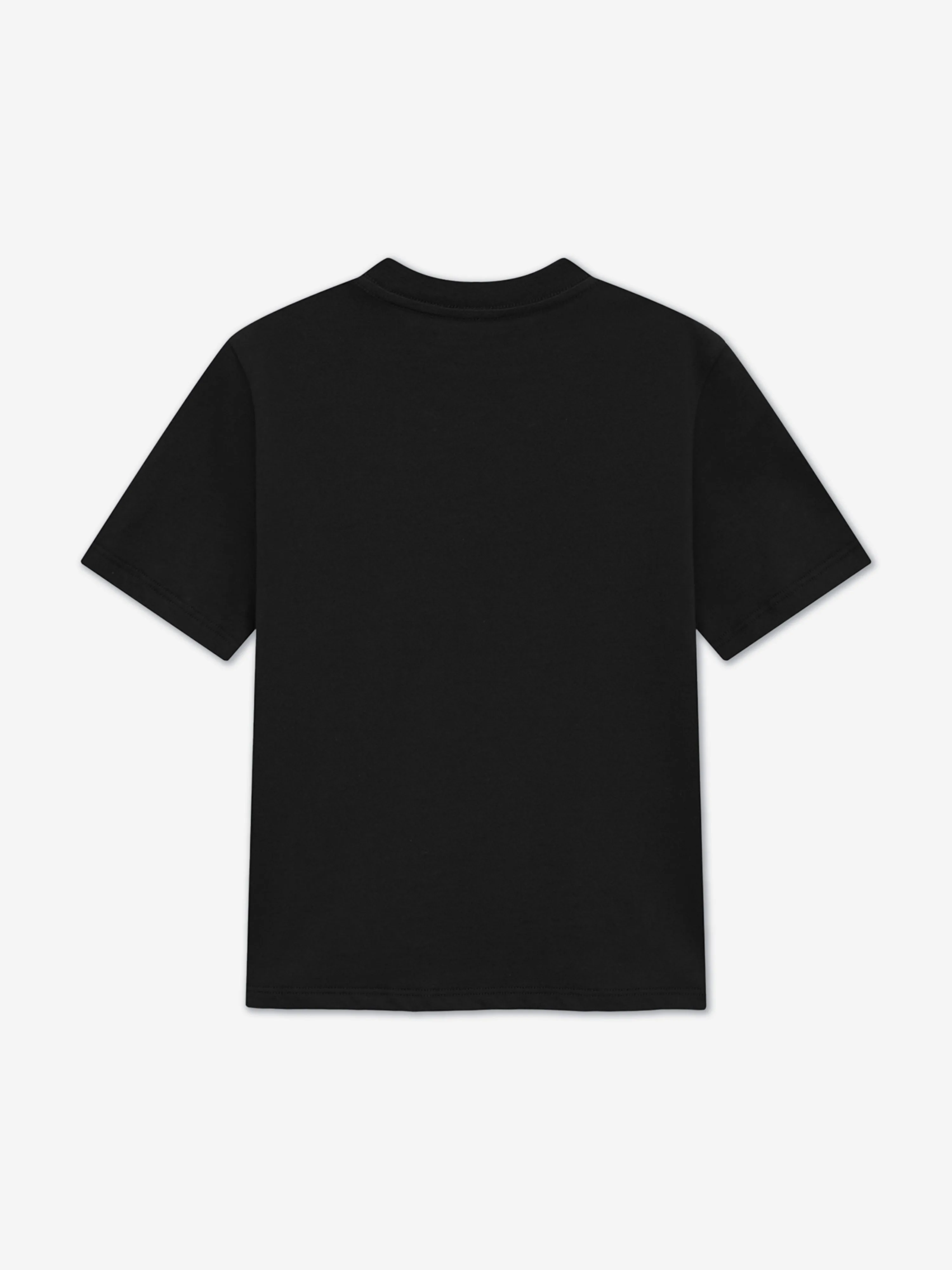 Kinder T-Shirt mit versetzten Pailletten in Schwarz