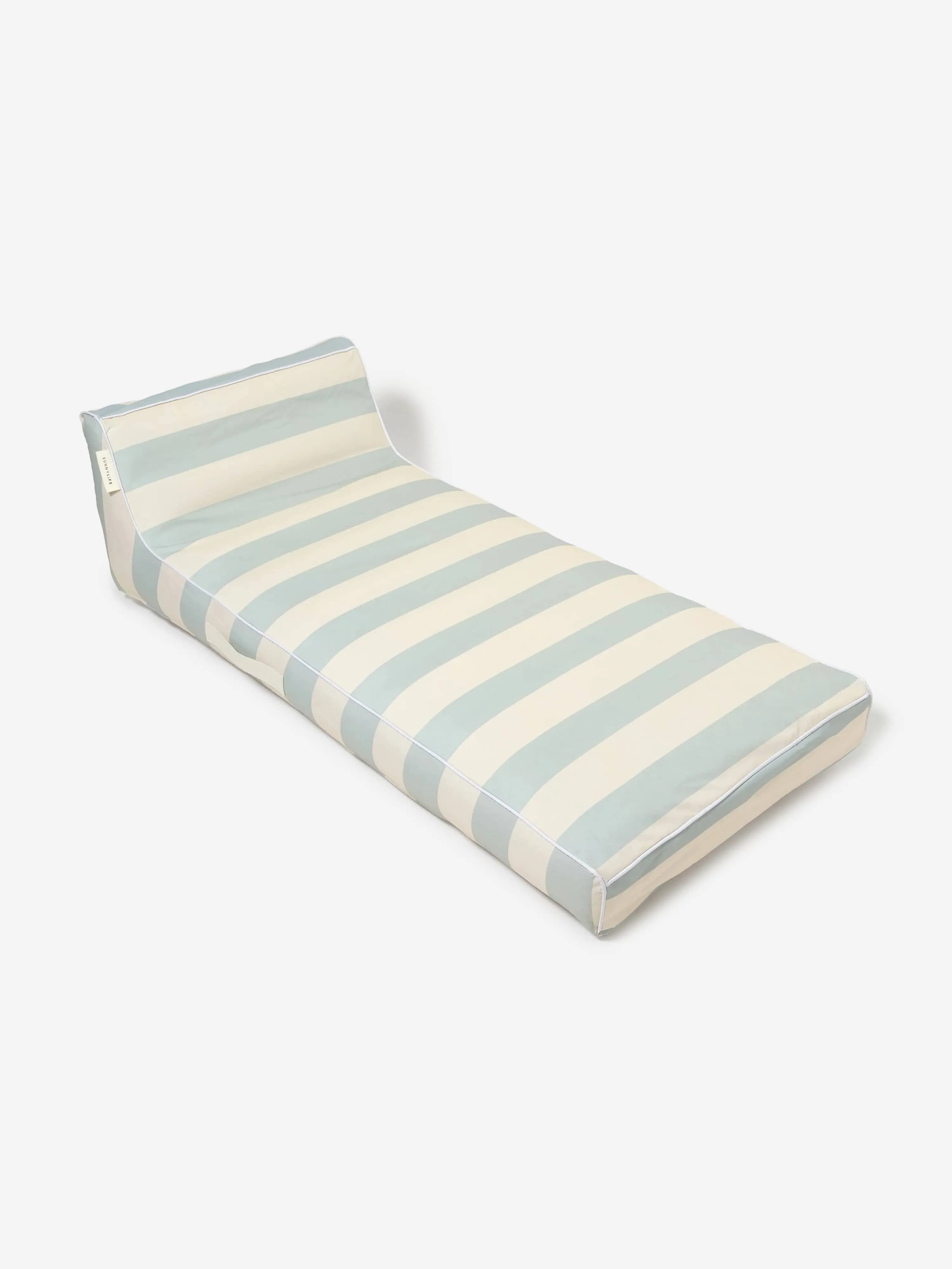 Kinder Gestreifter Luxus Liege-Lounger Blaue Faulenztage (180cm)