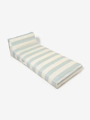 Kinder Gestreifter Luxus Liege-Lounger Blaue Faulenztage (180cm)