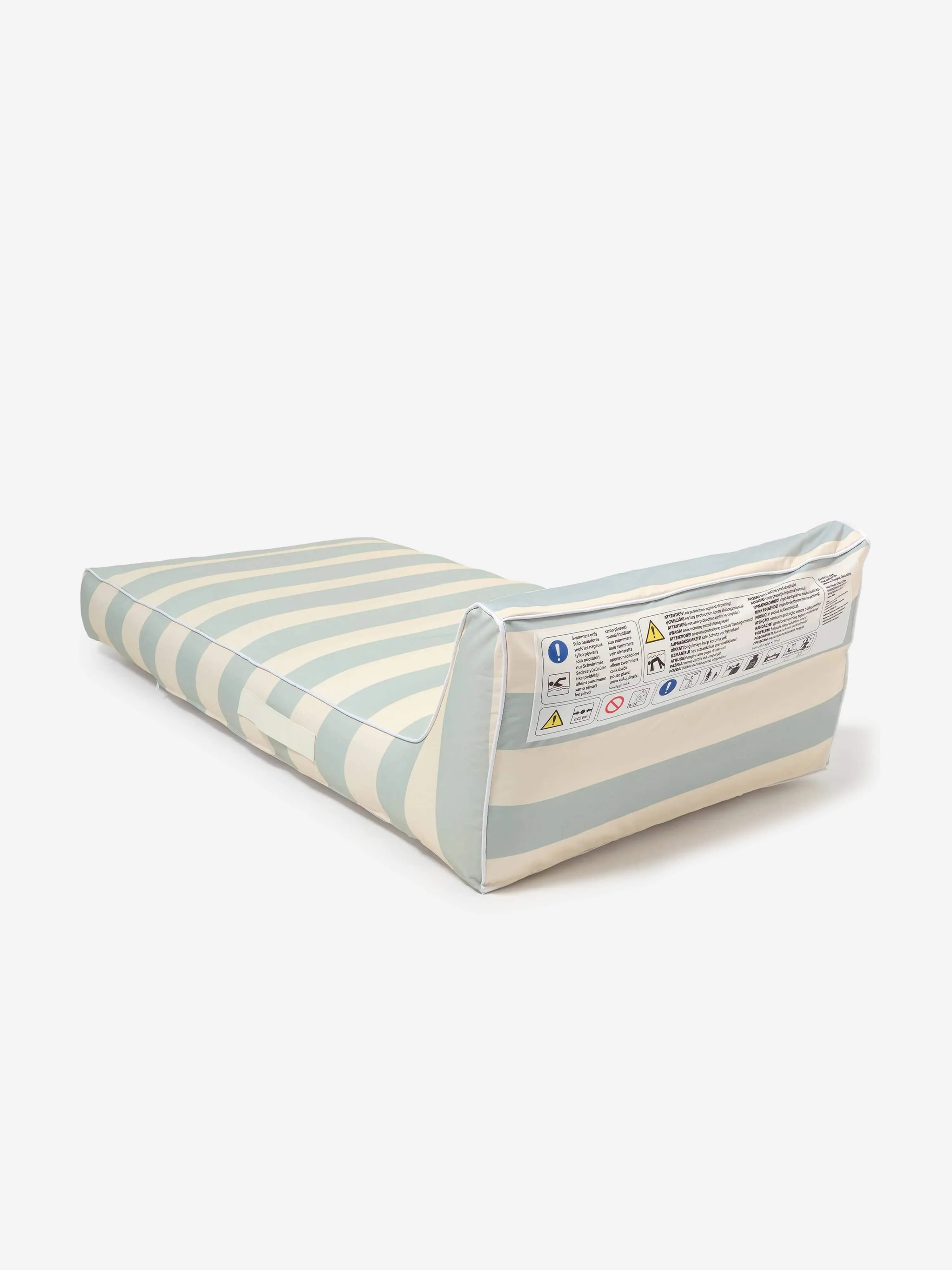 Kinder Gestreifter Luxus Liege-Lounger Blaue Faulenztage (180cm)