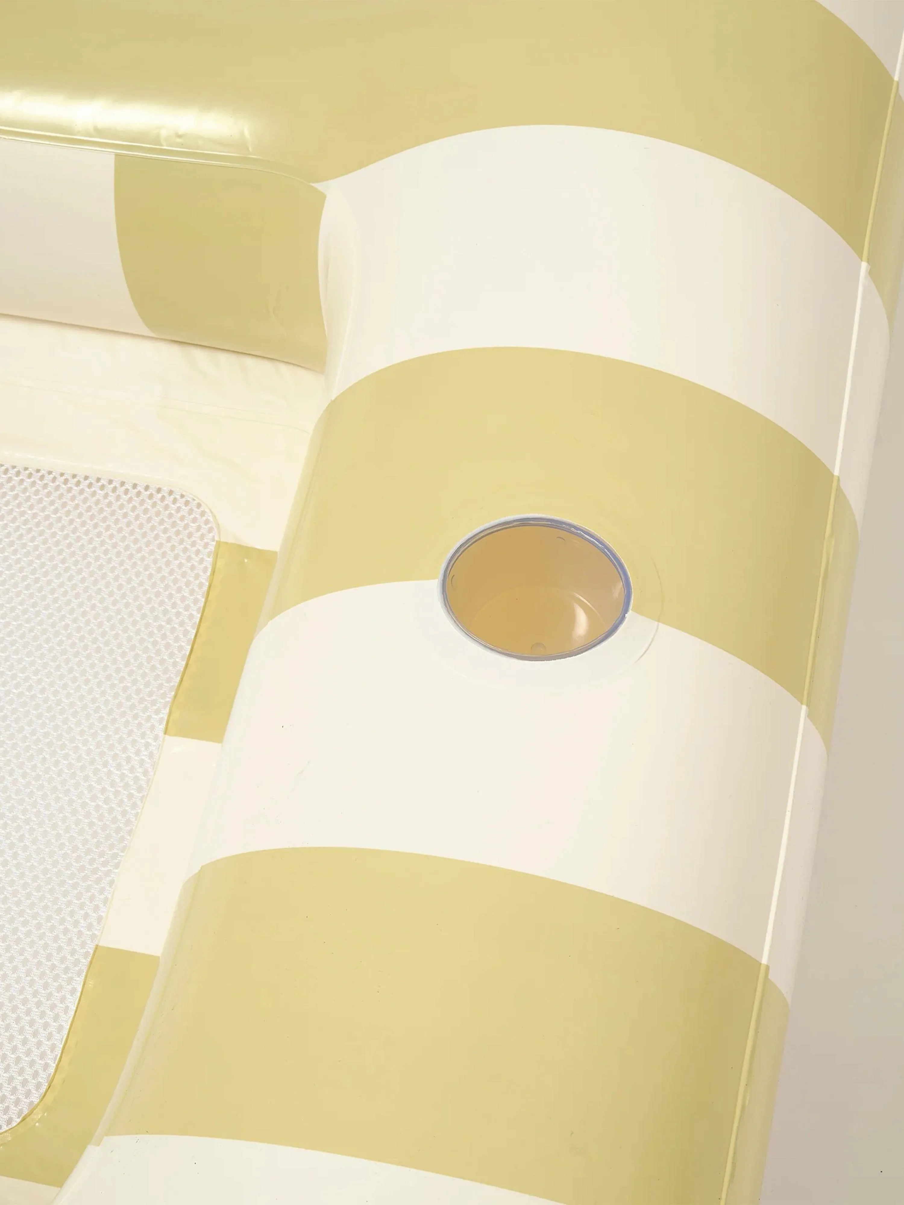 Kinder Gestreifte Doppel Hängematte Casa in Beige (220cm)