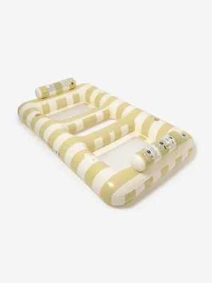 Kinder Gestreifte Doppel Hängematte Casa in Beige (220cm)