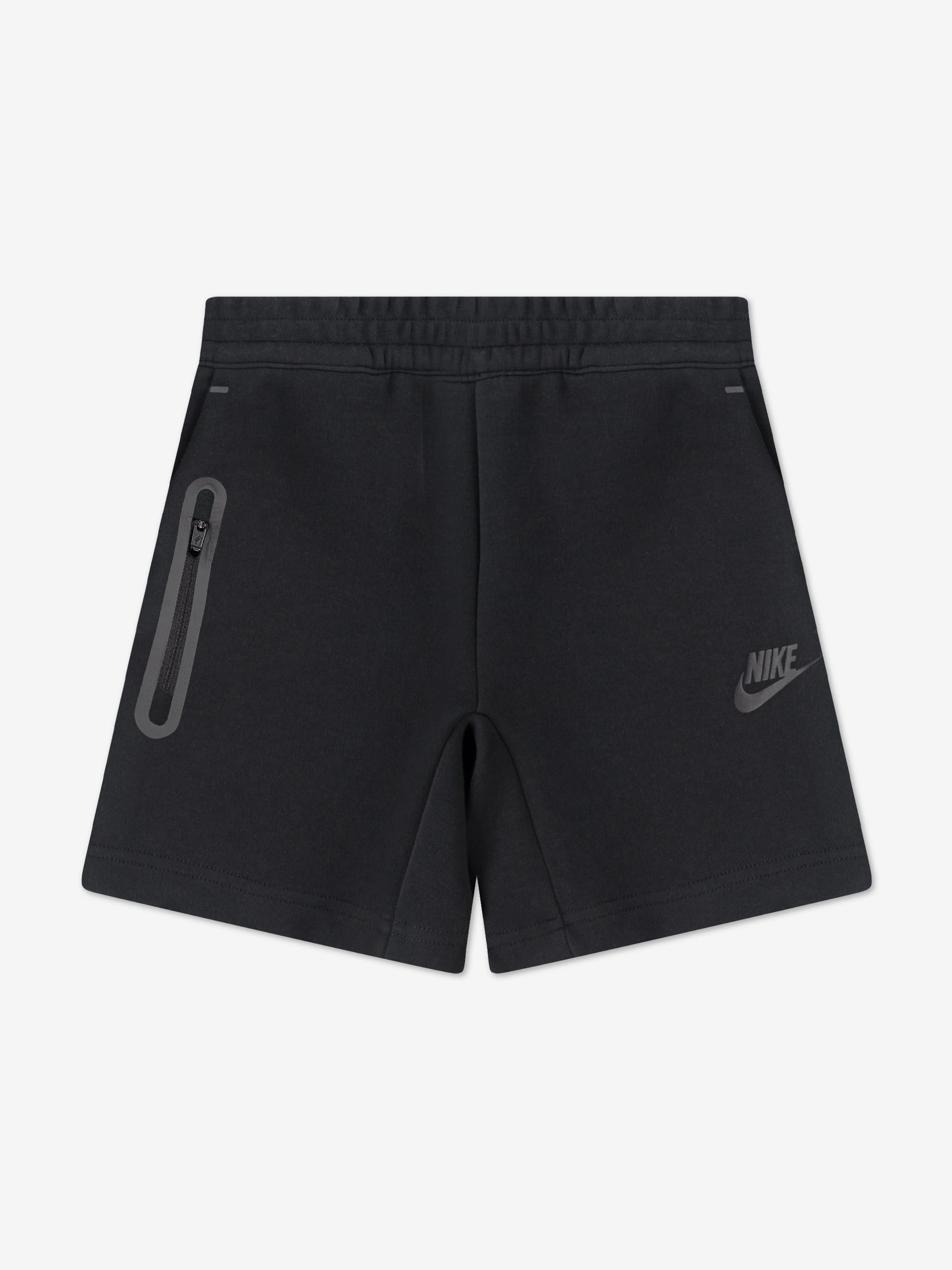 Kids Tech Fleece T-Shirt und Shorts Set in Schwarz