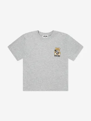Kinder Teddybär Logo T-Shirt in Grau