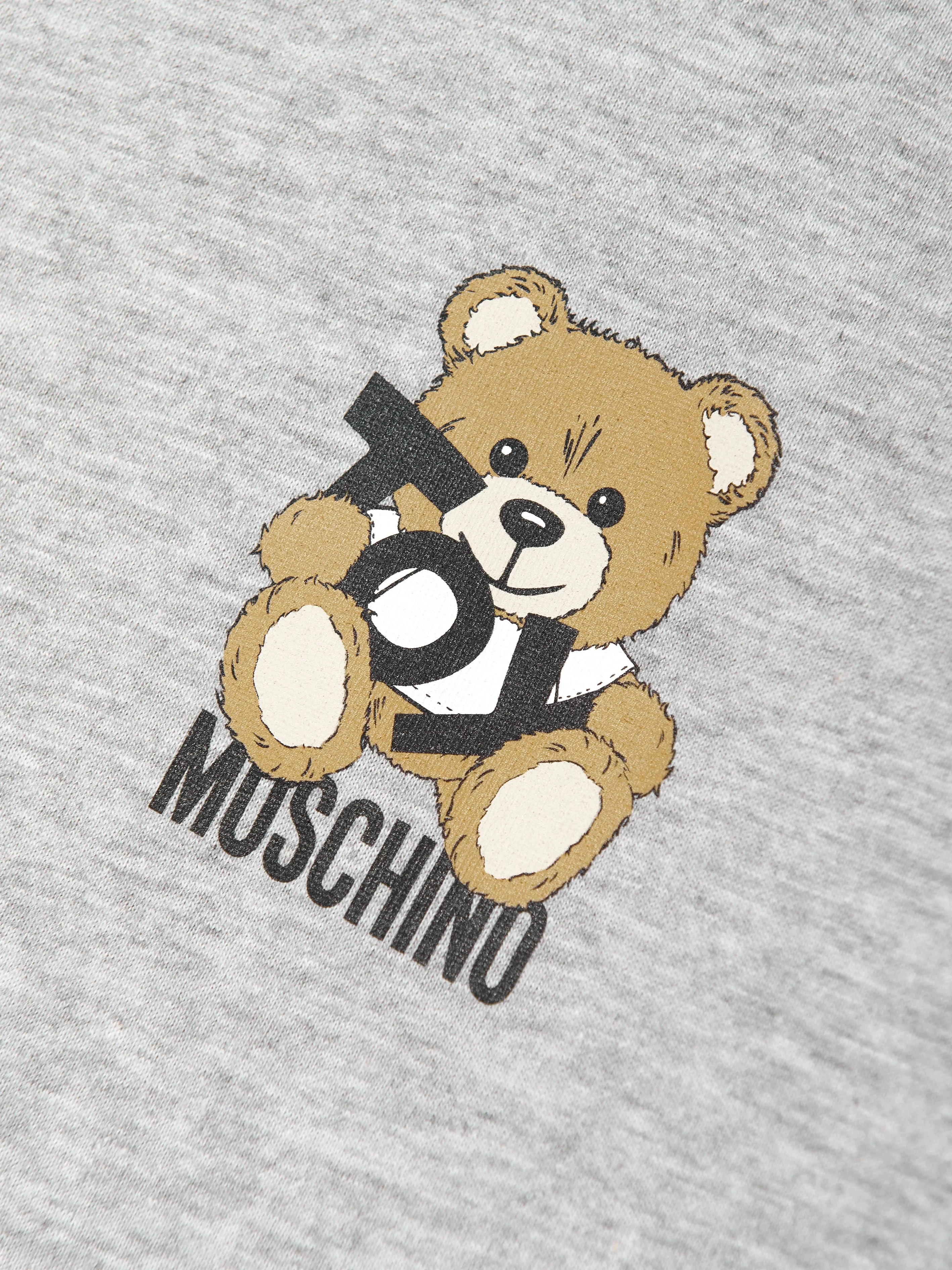 Kinder Teddybär Logo T-Shirt in Grau