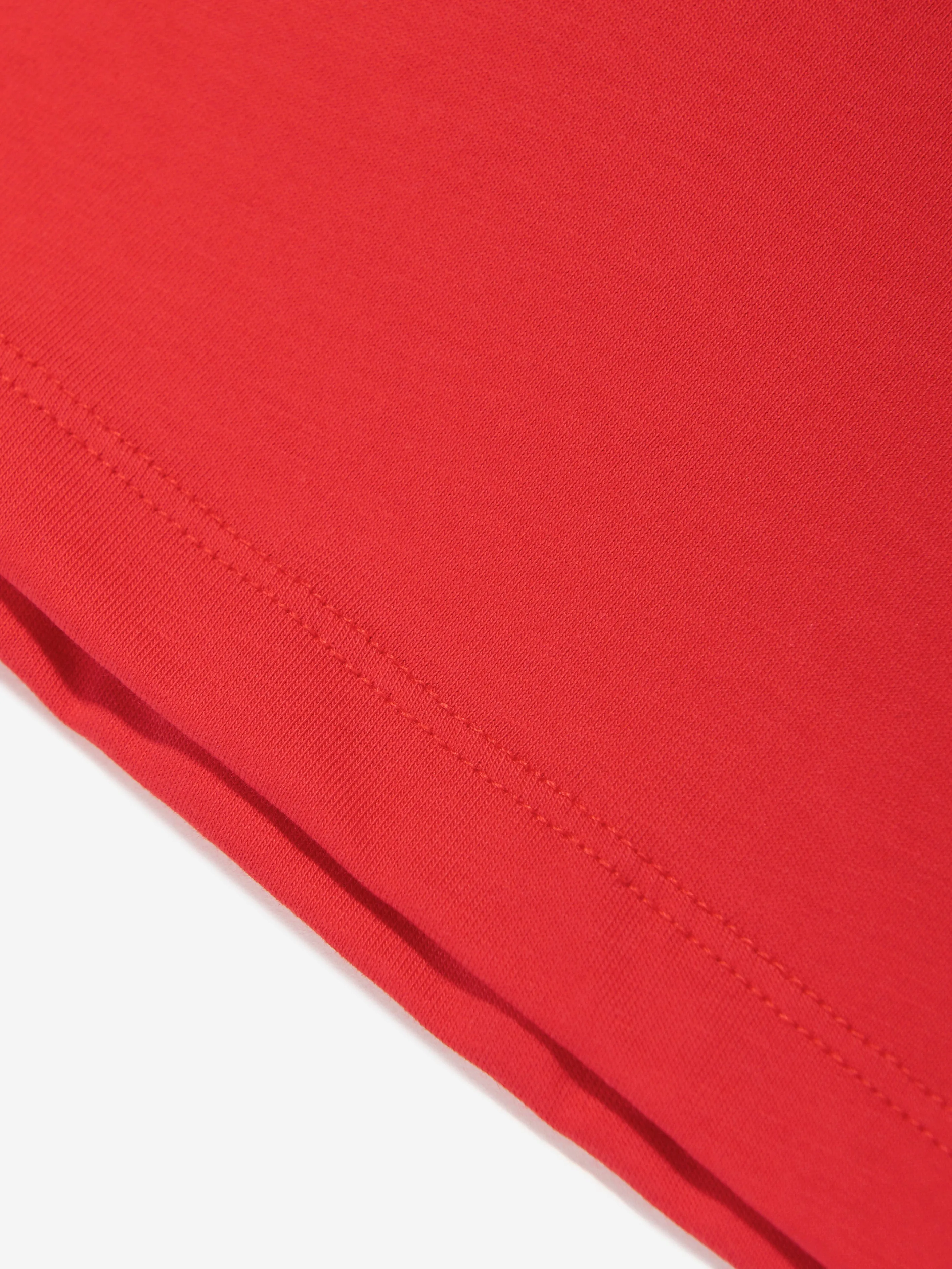 Kinder-Teddybär-Logo-T-Shirt in Rot