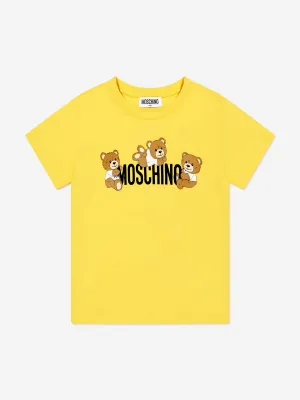 Kinder Teddybär Logo T-Shirt in Gelb