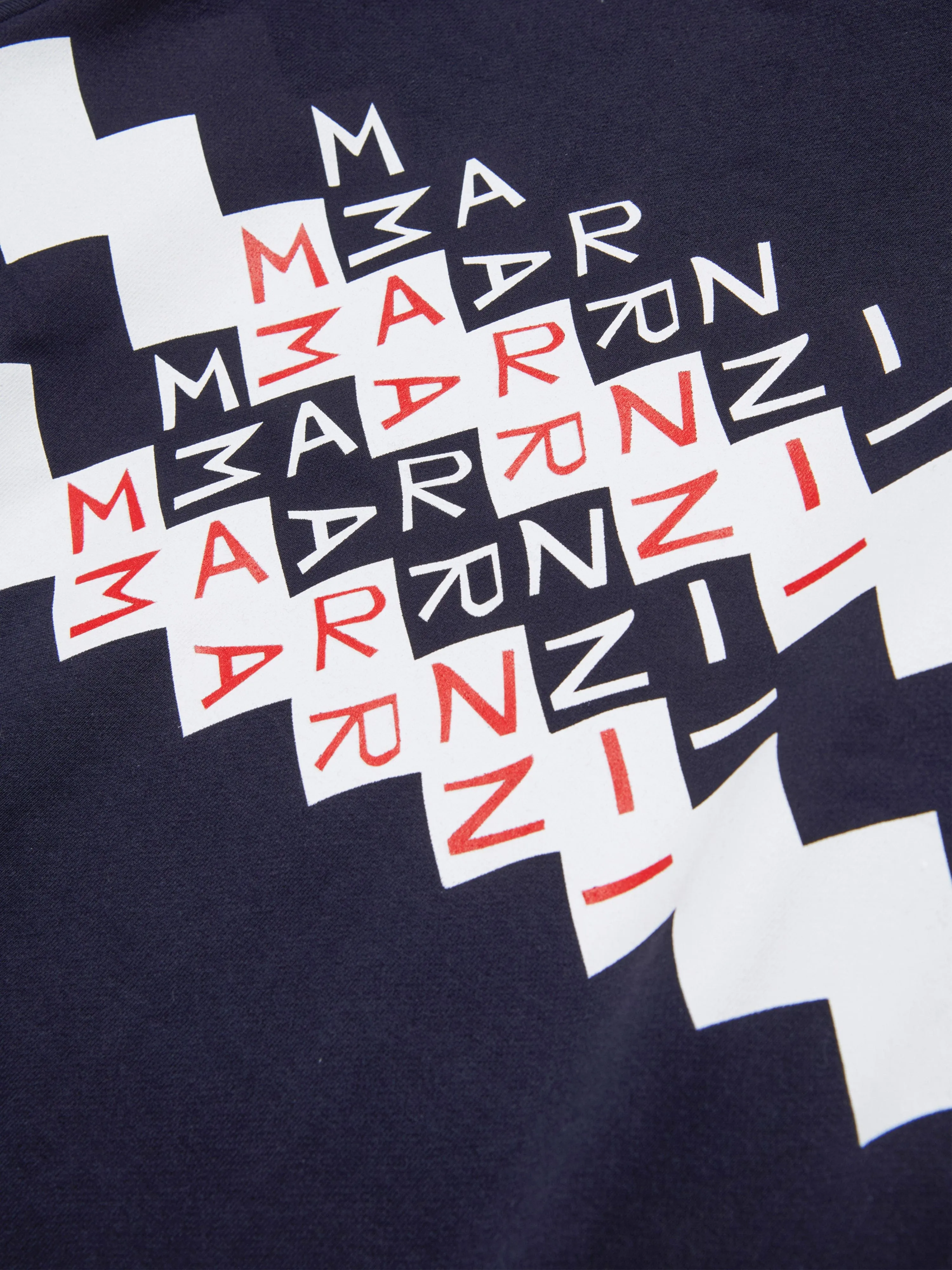 Kids Zickzack-Logo Sweatshirt in Marineblau