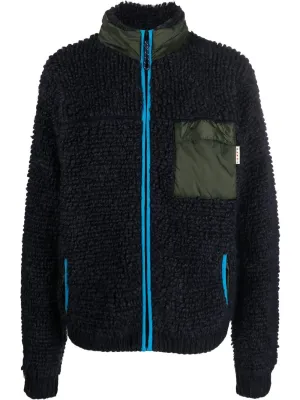 Knitted Zip-Up Cardigan winter jackets clearance