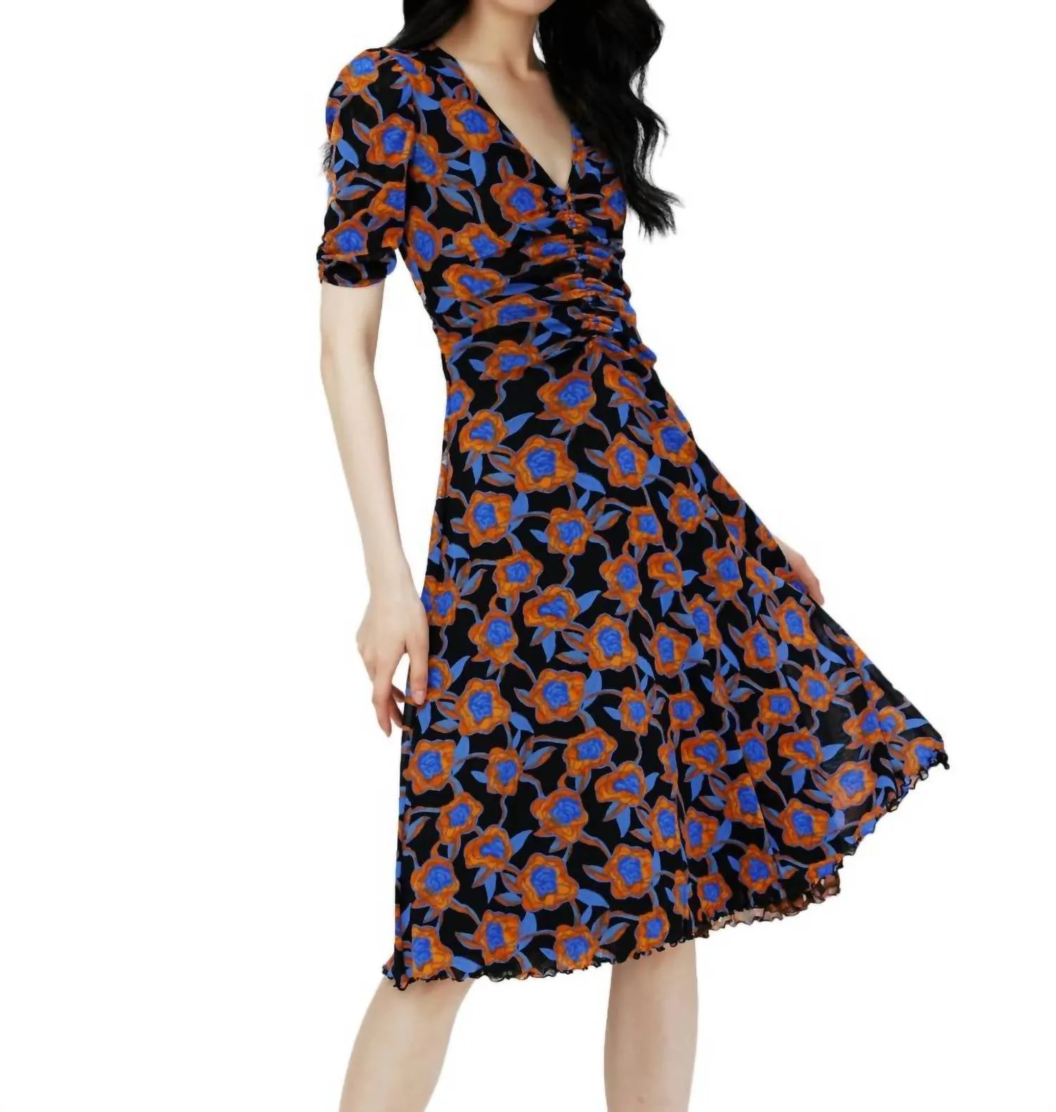 Koren Reversible Dress In Oracle Black Coffee