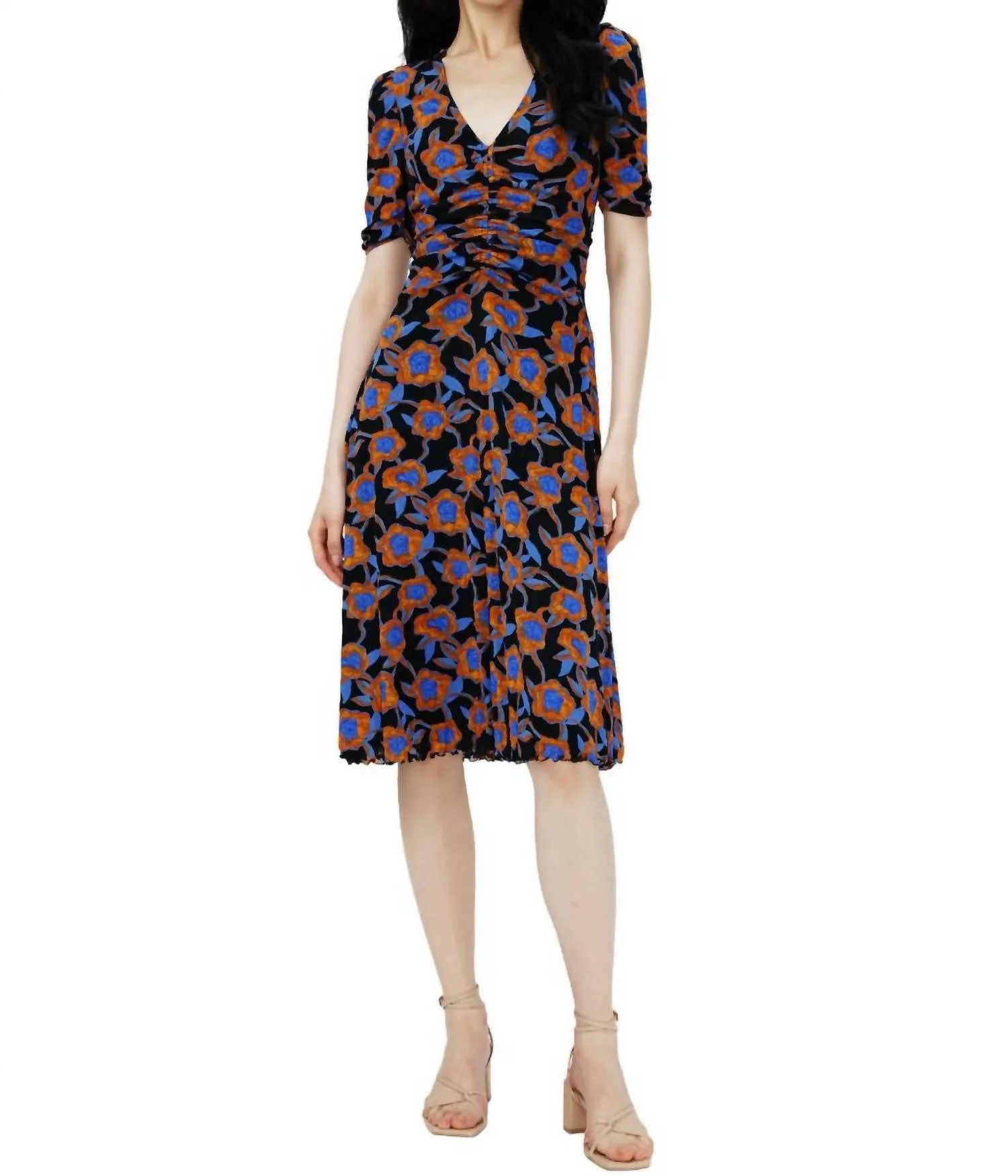 Koren Reversible Dress In Oracle Black Coffee