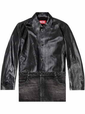 L-Bretch Leather Jacket winter jackets clearance