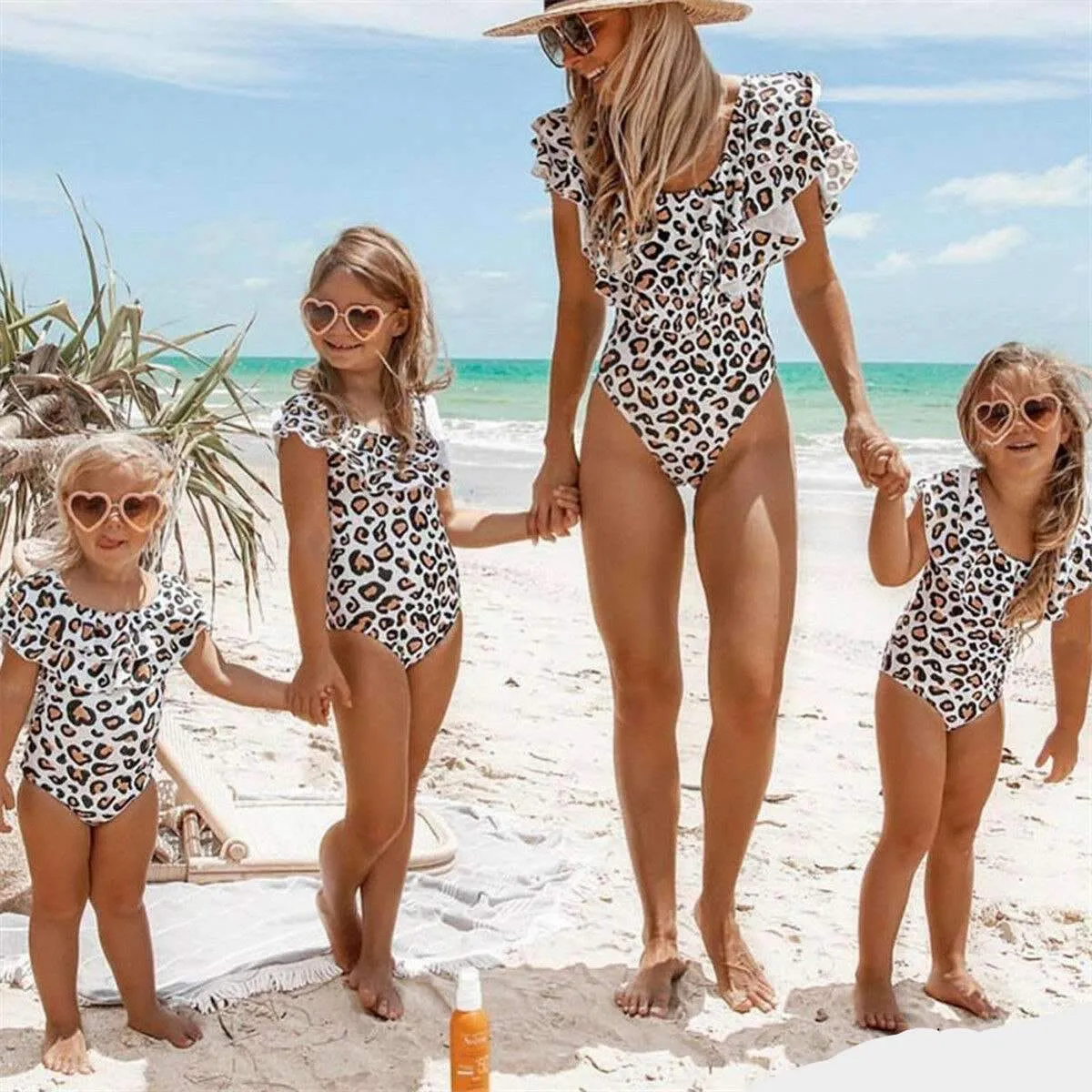 La Cala Mum & Kid Matching Leopard Swimsuits 23