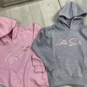 LA Sisters Matching Pastel Script Hoodies (1-13 Years) (MRK X) girls dresses outlet