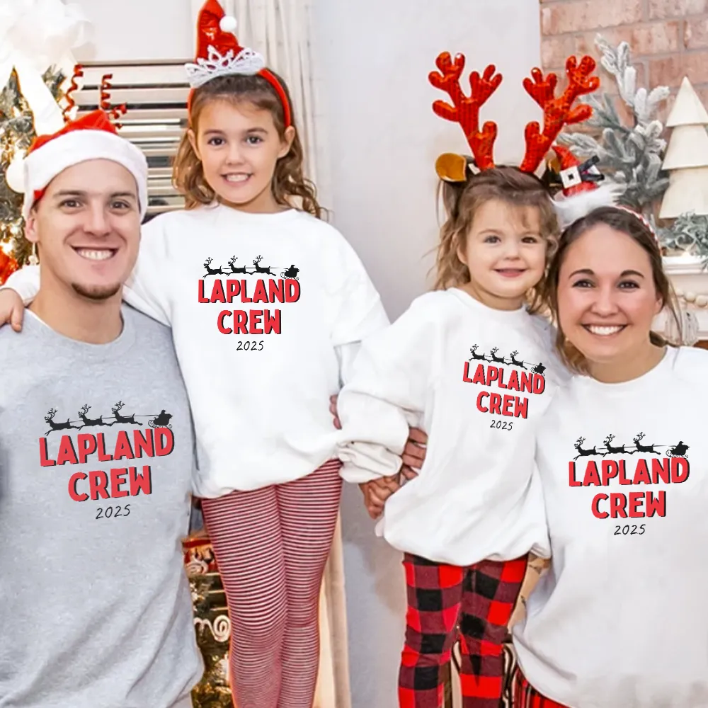 Lapland Crew 2025 Matching Christmas Sweatshirts