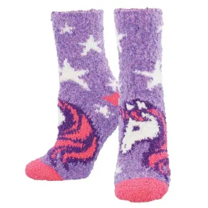 Shop Discount Large Assortment 'Unicorn Dreams' Printed Plush Women's Socks ,Enjoy Big Discount , free shipping worldwide, reasonable price for you.