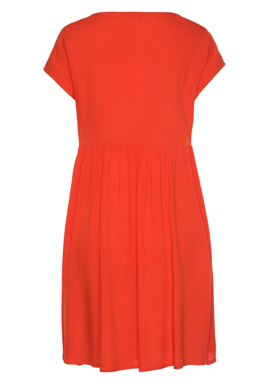 LASCANA Women's Tie Detail Dress