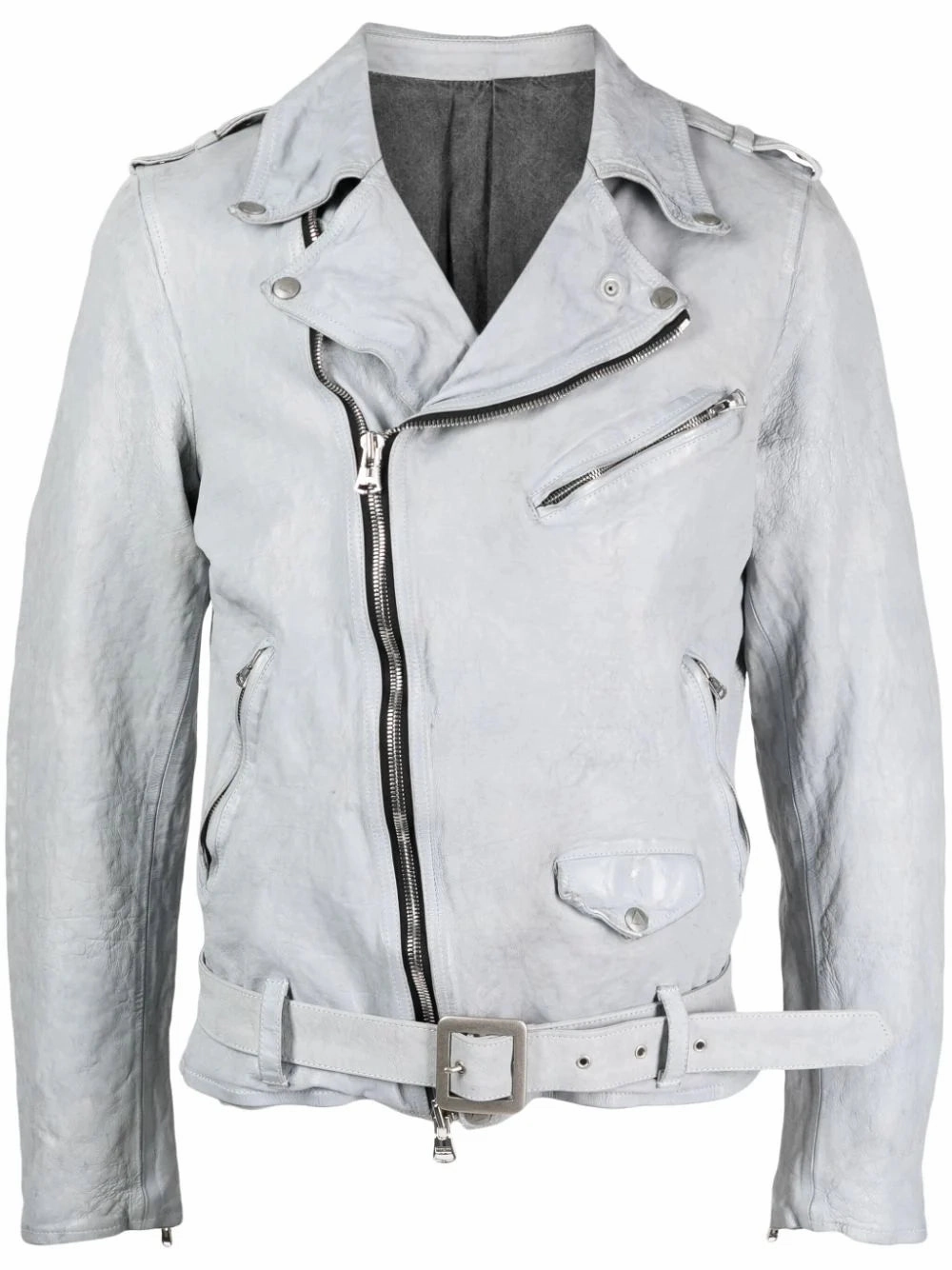 Leather Belted Biker Jacket winter jackets clearance