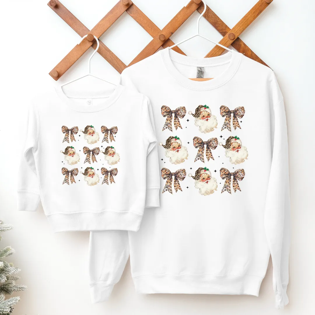 Leopard Xmas Icons Matching Sweatshirts breastfeeding tops cheap