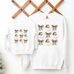 Leopard Xmas Icons Matching Sweatshirts breastfeeding tops cheap